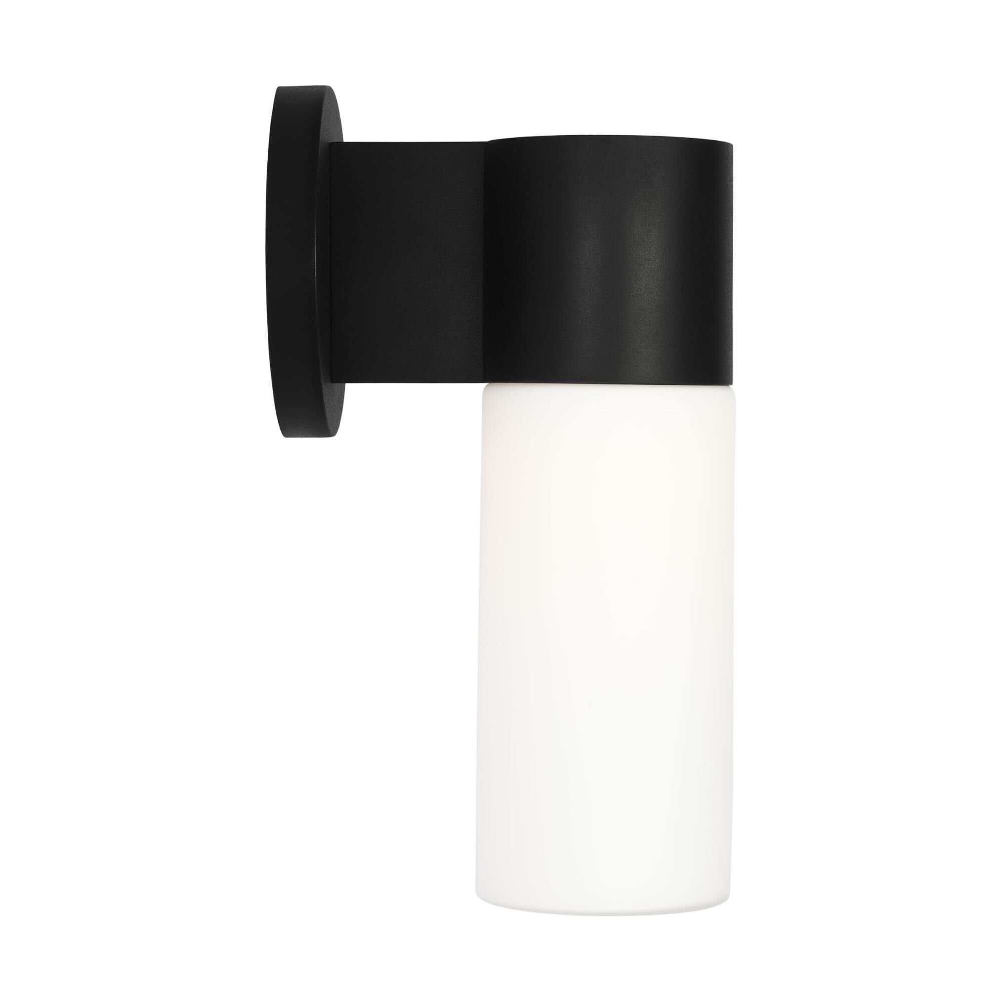 Shown in Textured Black finish and White Opal Etched glass