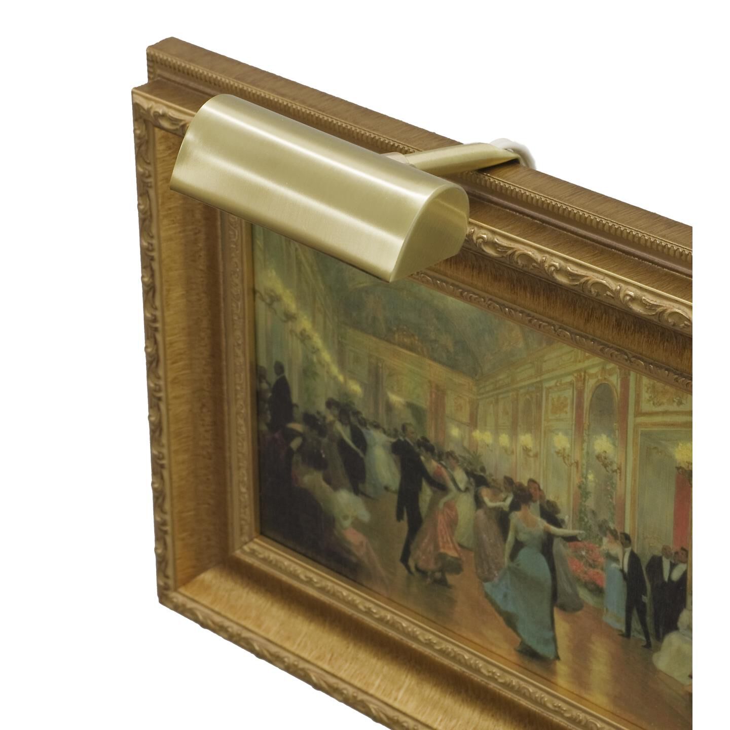 Shown in Satin Brass finish and Metal shade