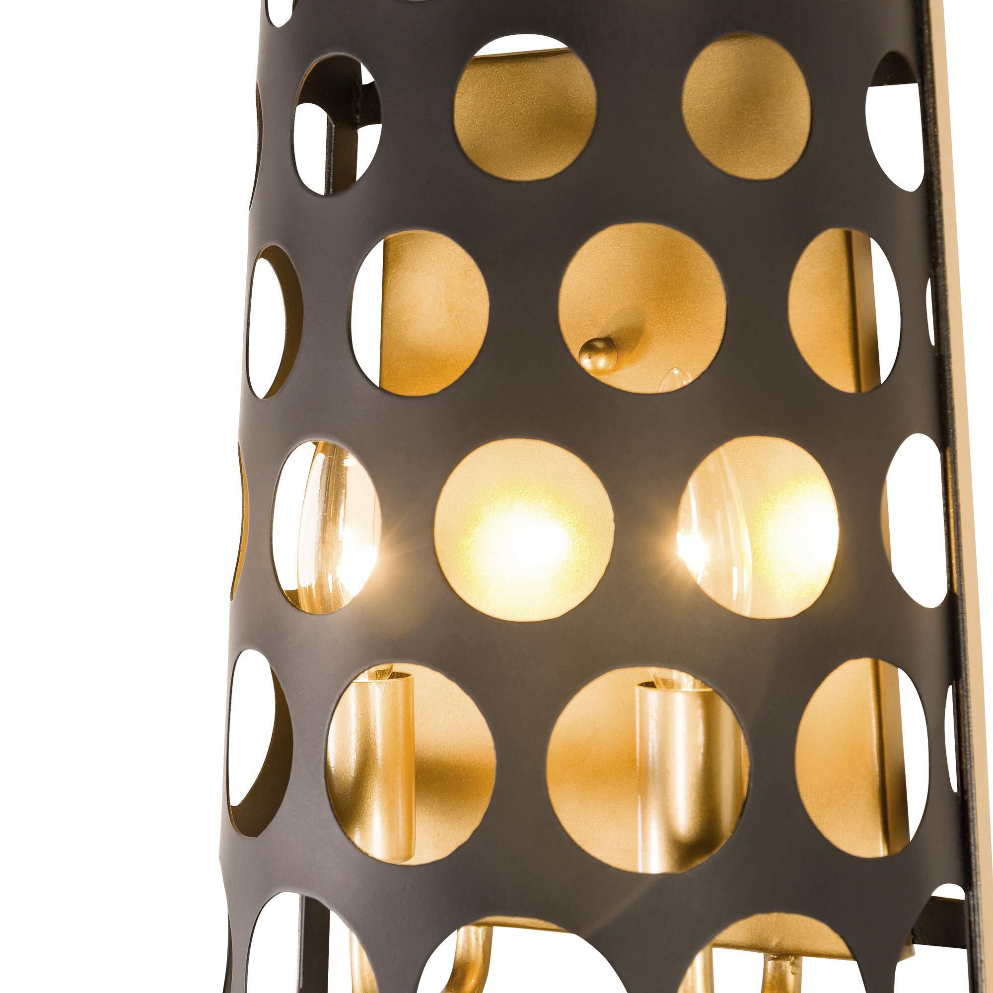 Shown in Gold finish and Matte Black - French Gold shade