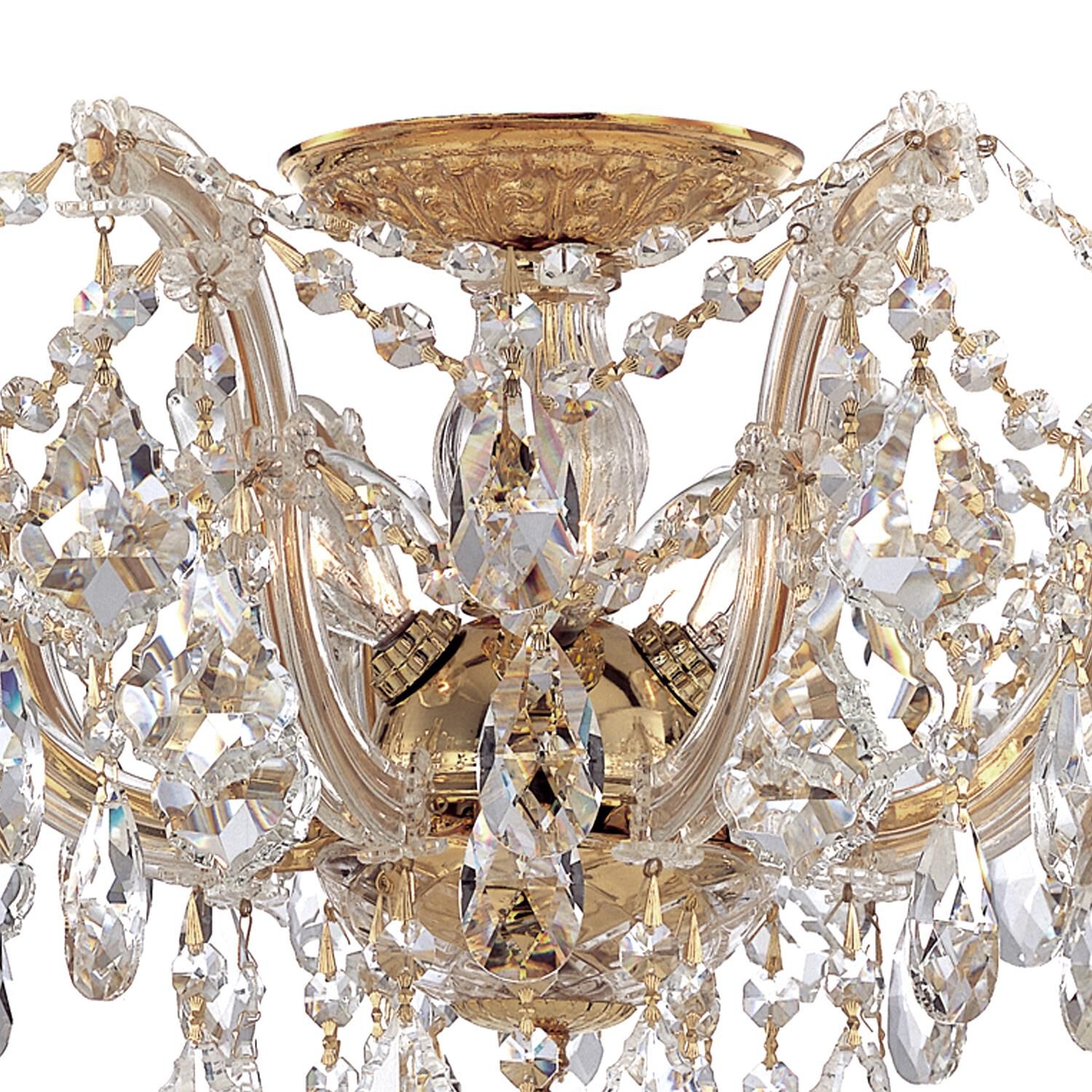 Maria Theresa 19 Inch 5 Light Semi Flush Mount by Crystorama