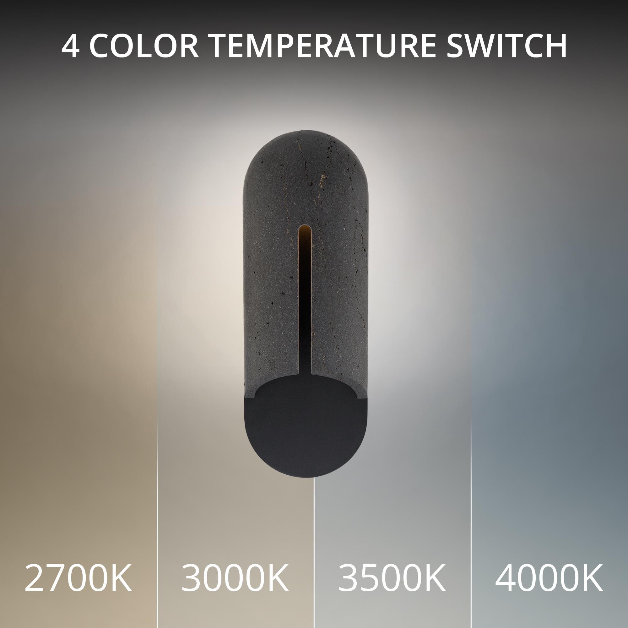 Shown in Basalt Stone and Black finish