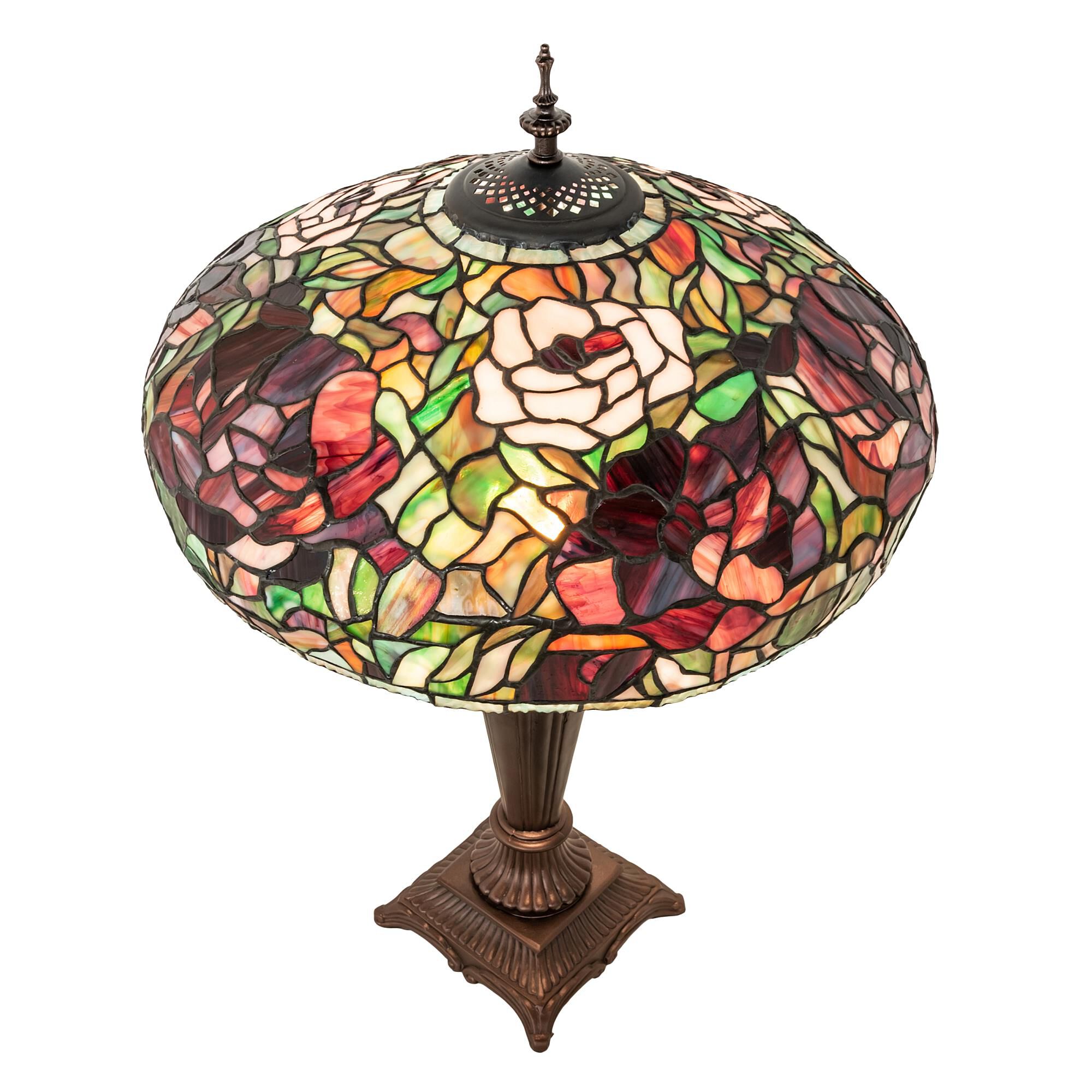 Tiffany Peony 26 Inch Table Lamp by Meyda Lighting