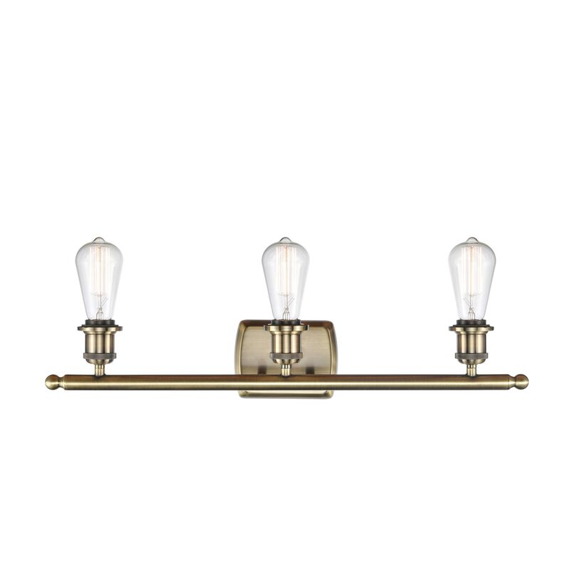 Bruno Marashlian Bare Bulb 26 Inch 3 Light Bath Vanity Light by Innovations Lighting