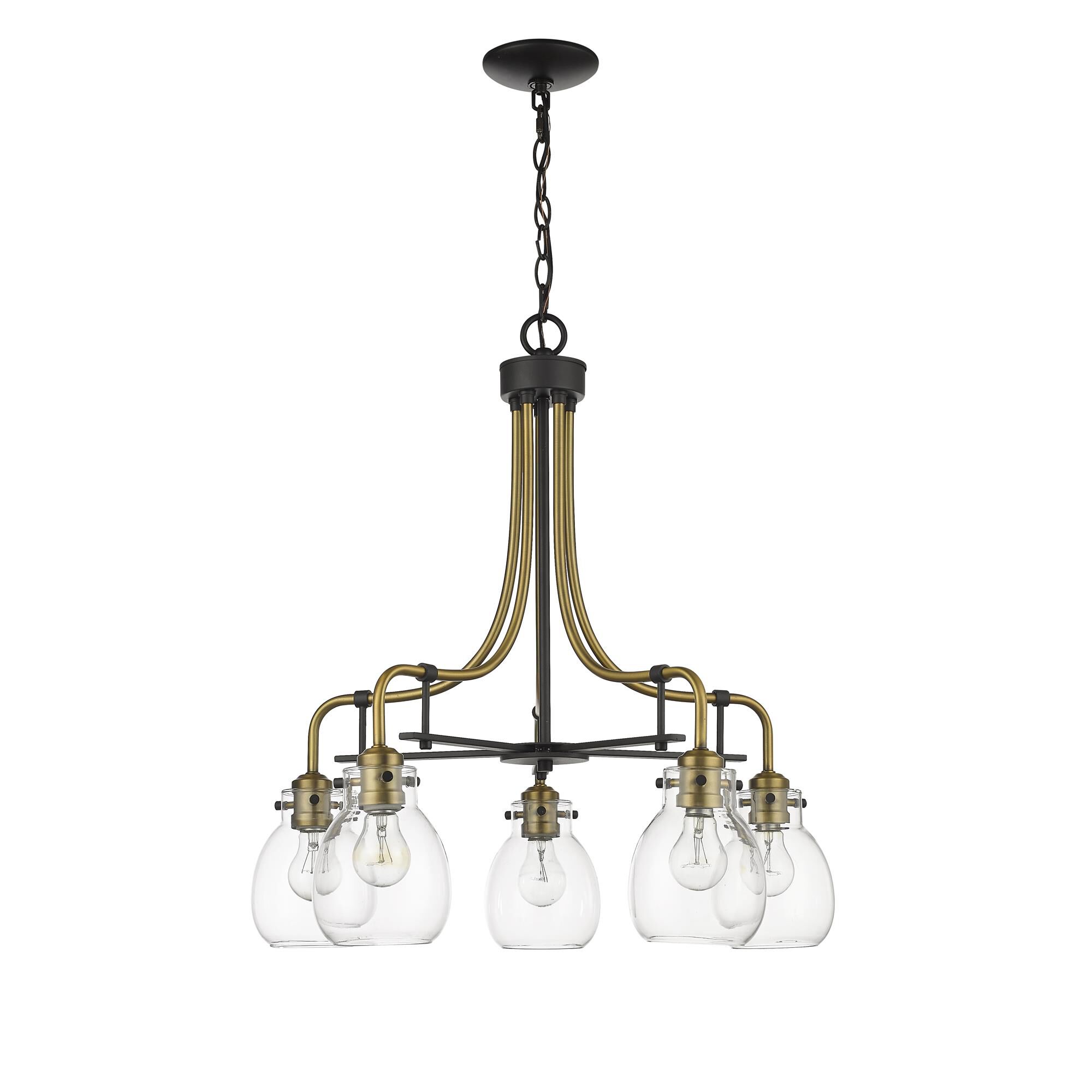 Kraken 25 Inch 5 Light Chandelier by Z-Lite