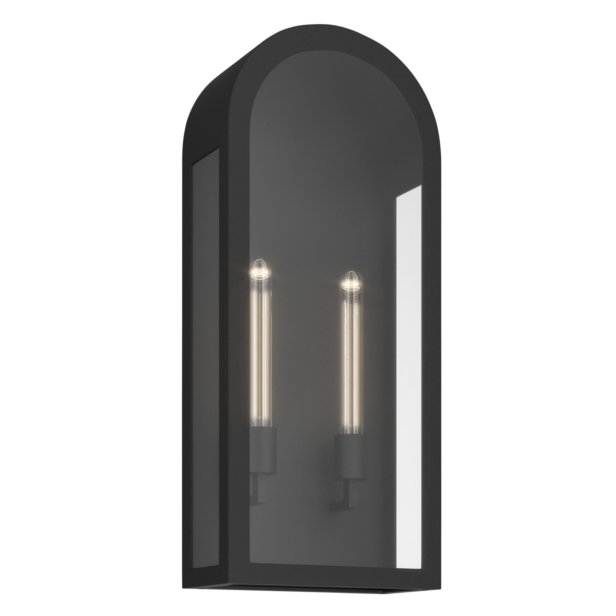 Shown in Textured Black finish and Clear glass