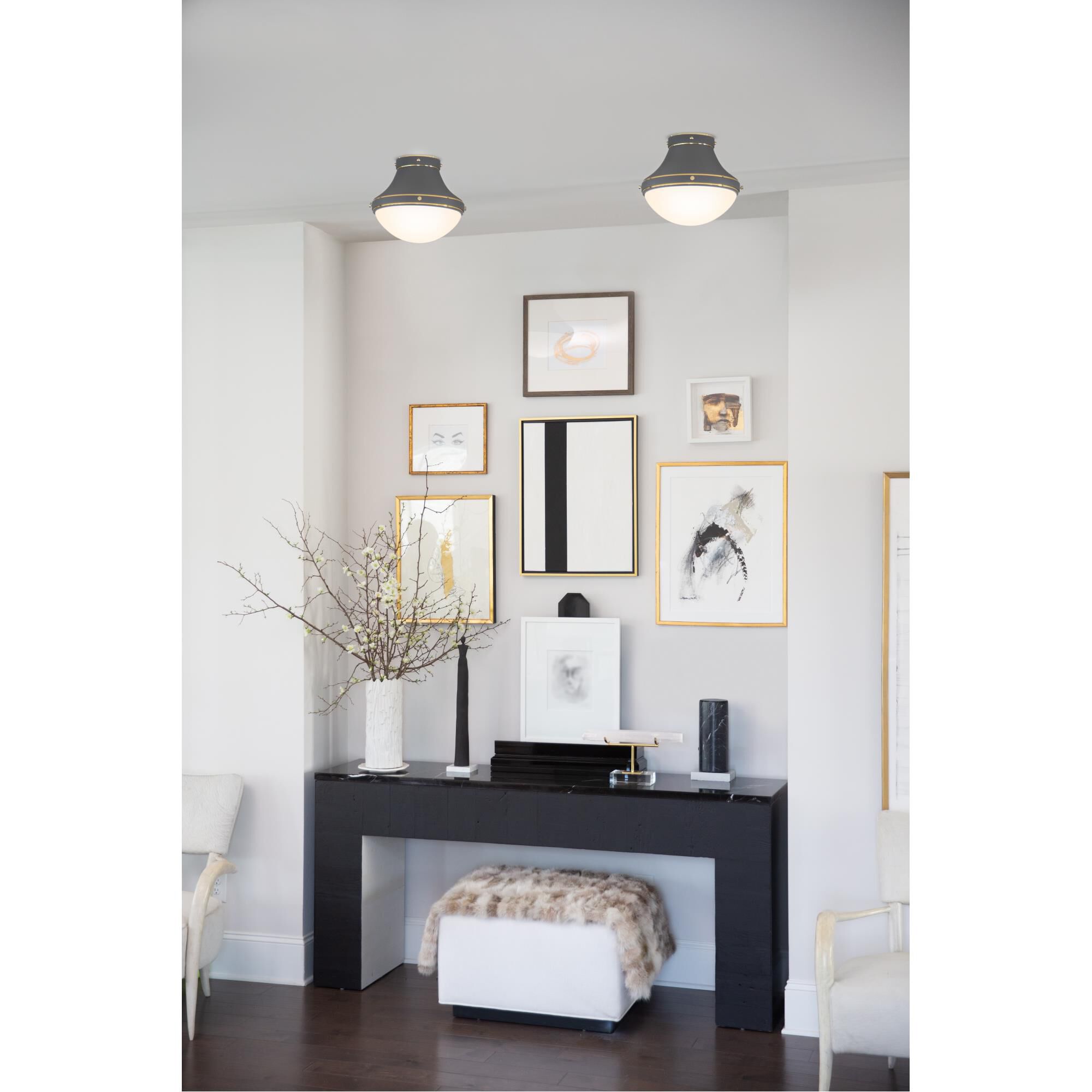 Oliver 15 Inch 3 Light Flush Mount by Hinkley Lighting