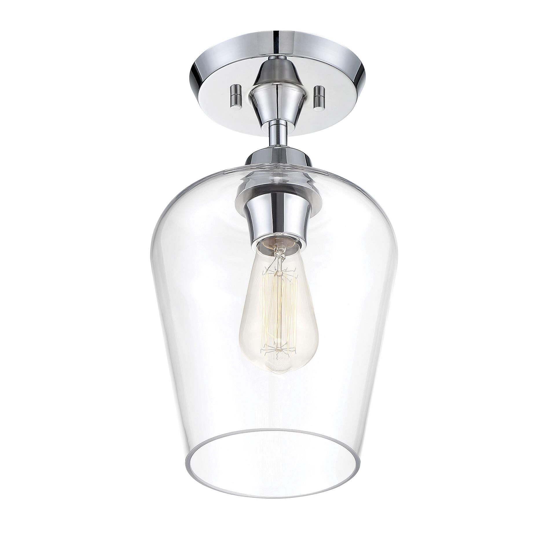 Octave 8 Inch 1 Light Semi Flush Mount by Savoy House