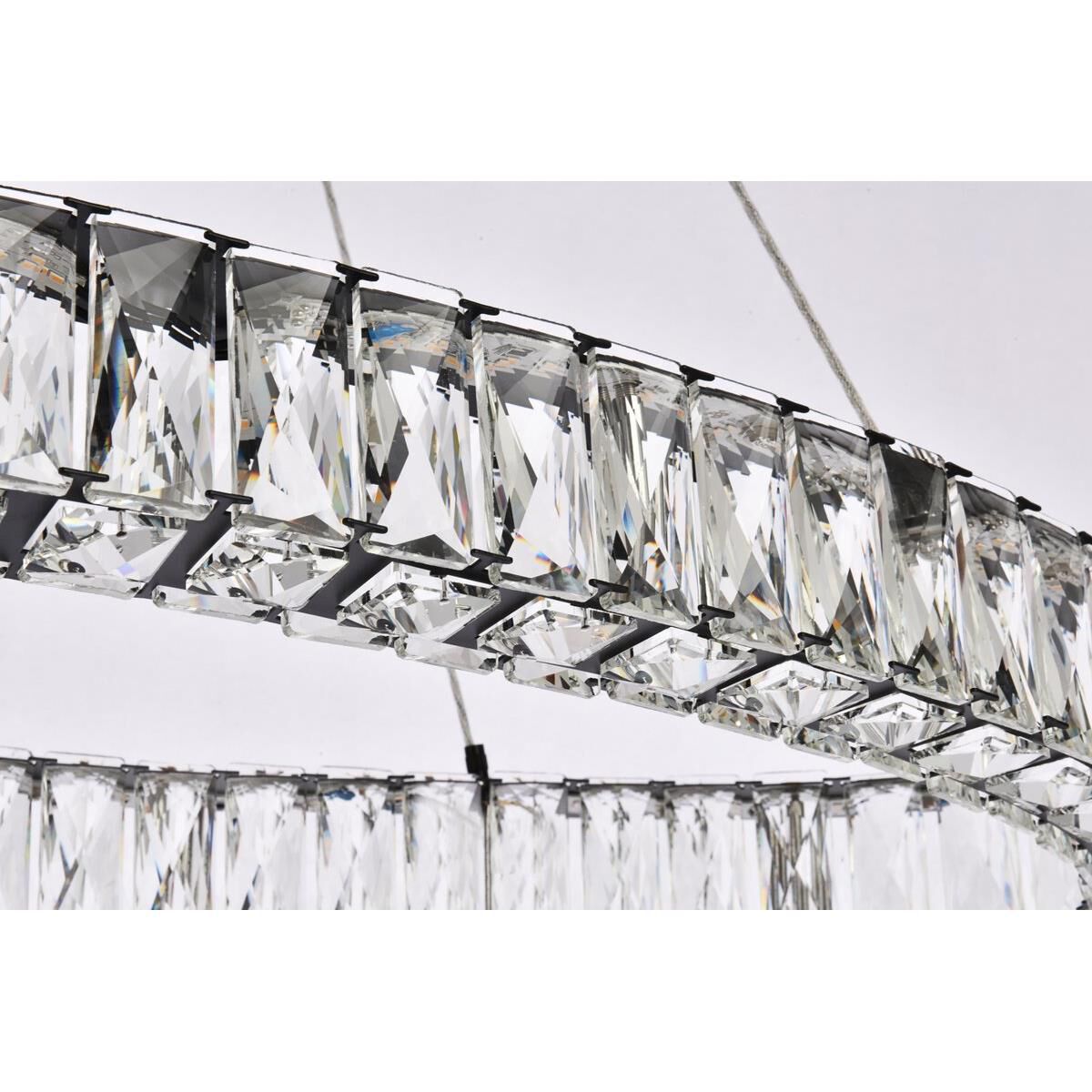 Shown in Black finish and Royal Cut Clear crystal