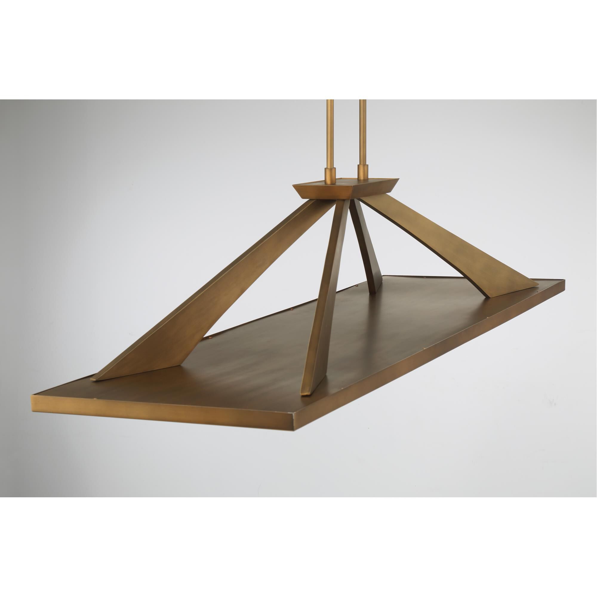 Shown in Ashen Gold finish and Alabaster shade