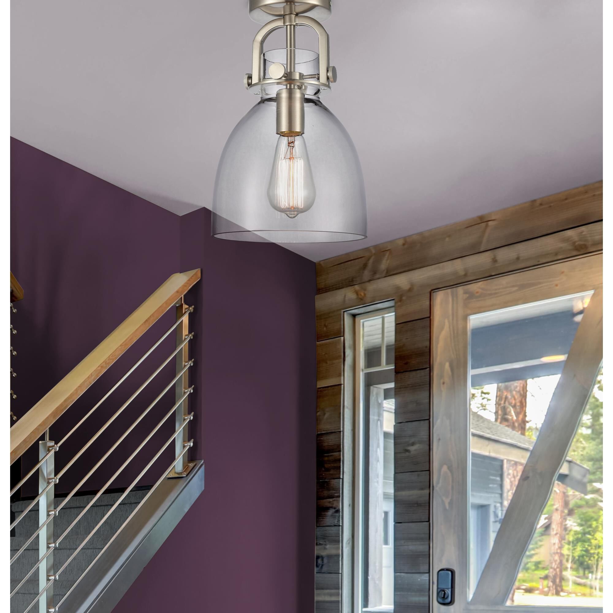 Bruno Marashlian Newton 8 Inch 1 Light Flush Mount by Innovations Lighting