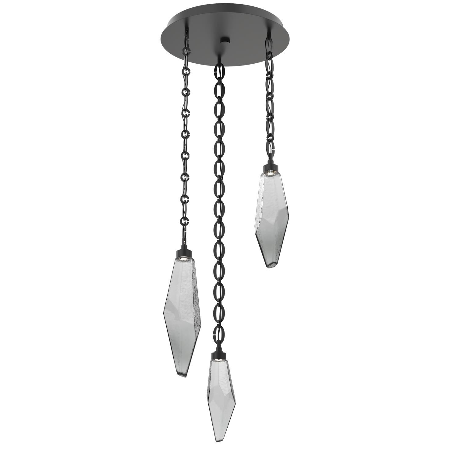 Levi Wilson Rock Crystal 17 Inch Multi Light Pendant by Hammerton Studio