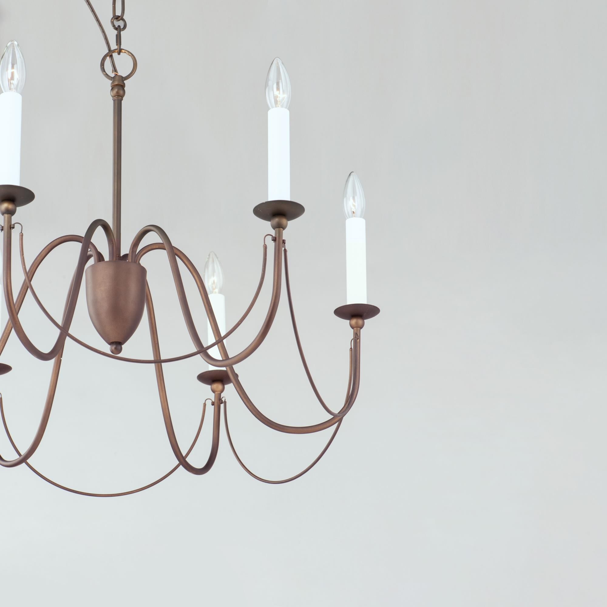 Plumette 28 Inch 6 Light Chandelier by Maxim Lighting
