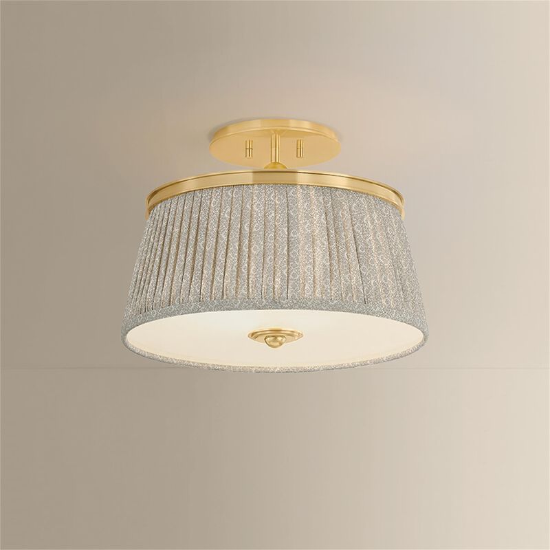 Valeria 16 Inch Semi Flush Mount by Hudson Valley Lighting