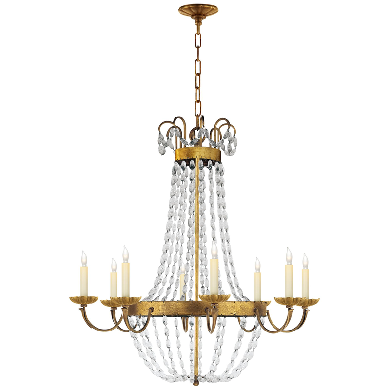 Chapman & Myers Paris Flea Market 32 Inch 8 Light Chandelier by Visual Comfort Signature Collection