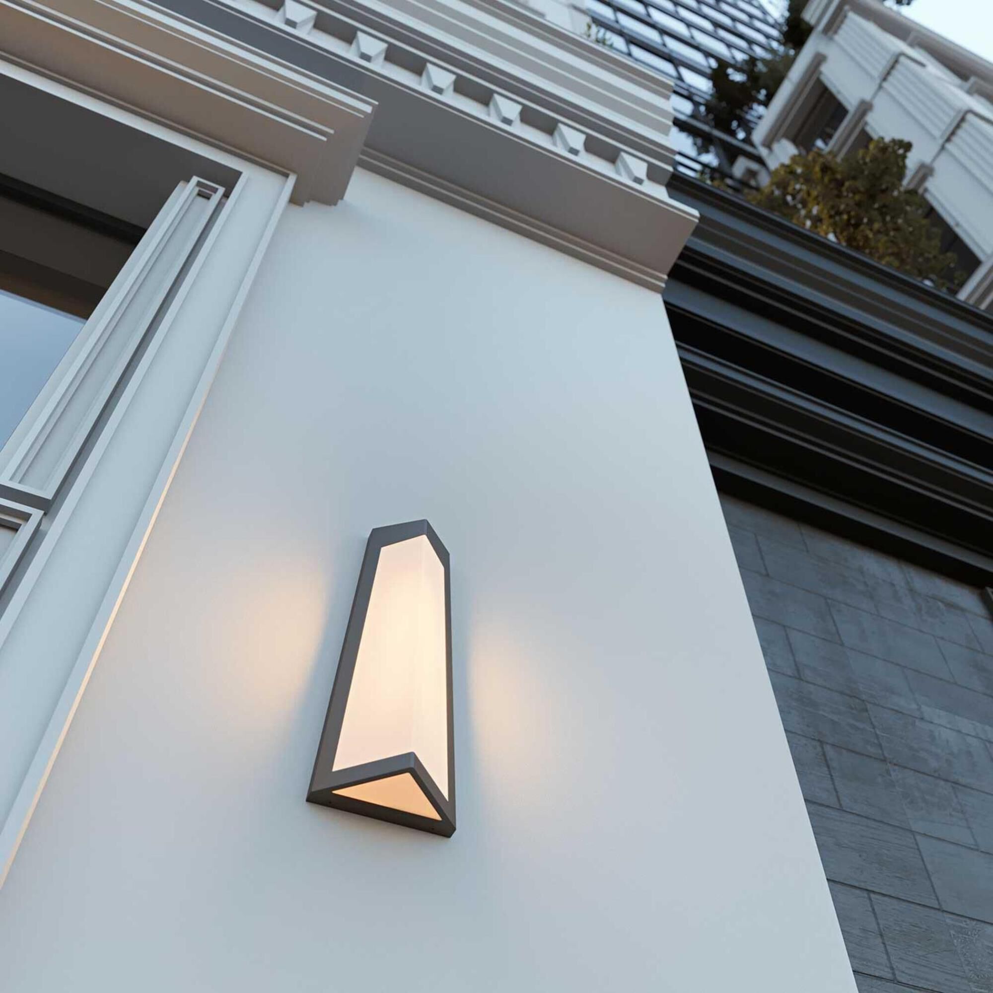 Shown in Textured Bronze finish and White Acrylic glass and 120-277 Volt Dimmer accent