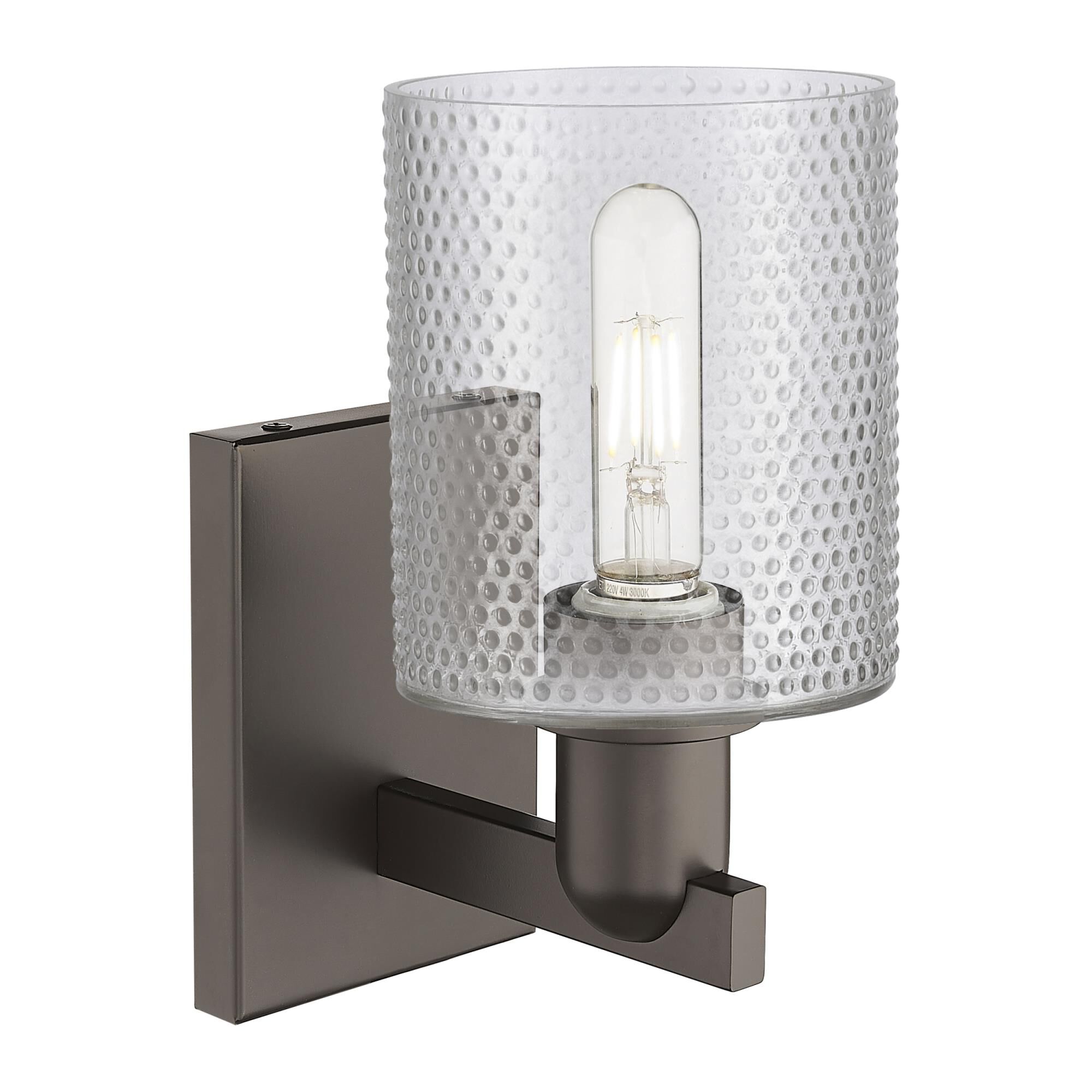 Shown in Oil Rubbed Bronze finish and Clear glass