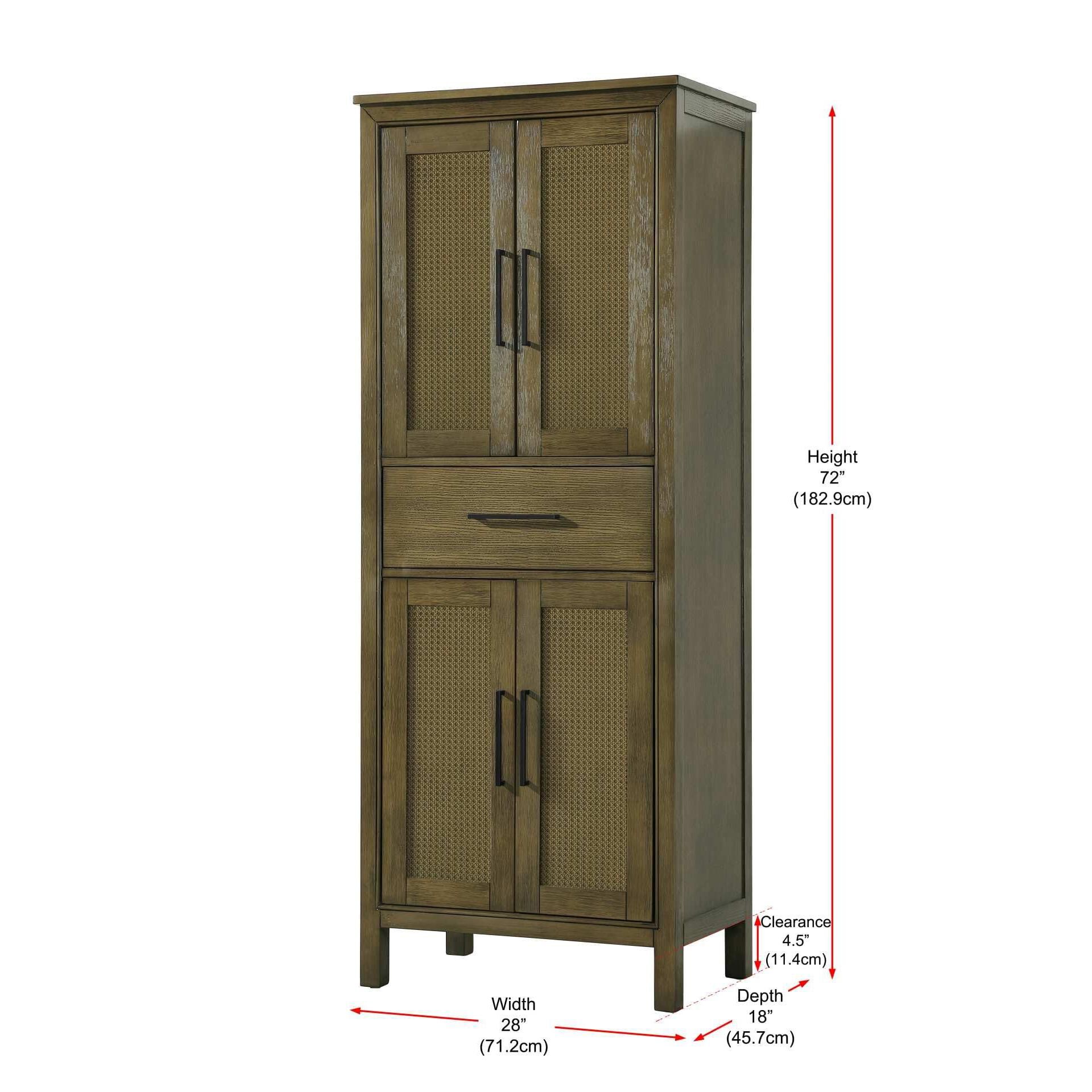 Alina 72 Inch Storage Cabinet by Elegant Decor