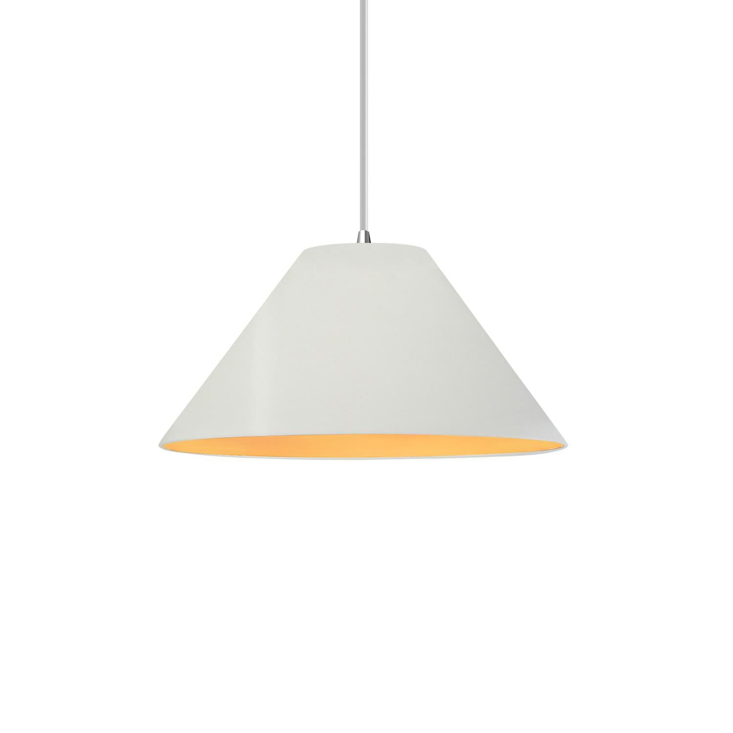 Shown in Polished Chrome finish and Matte White with Champagne Gold Internal shade