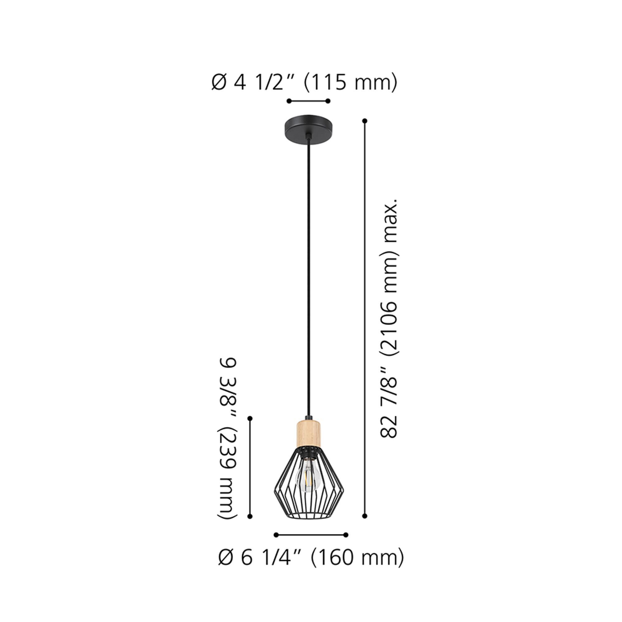 Eglo Lighting Palmorla 6 Inch Large Pendant