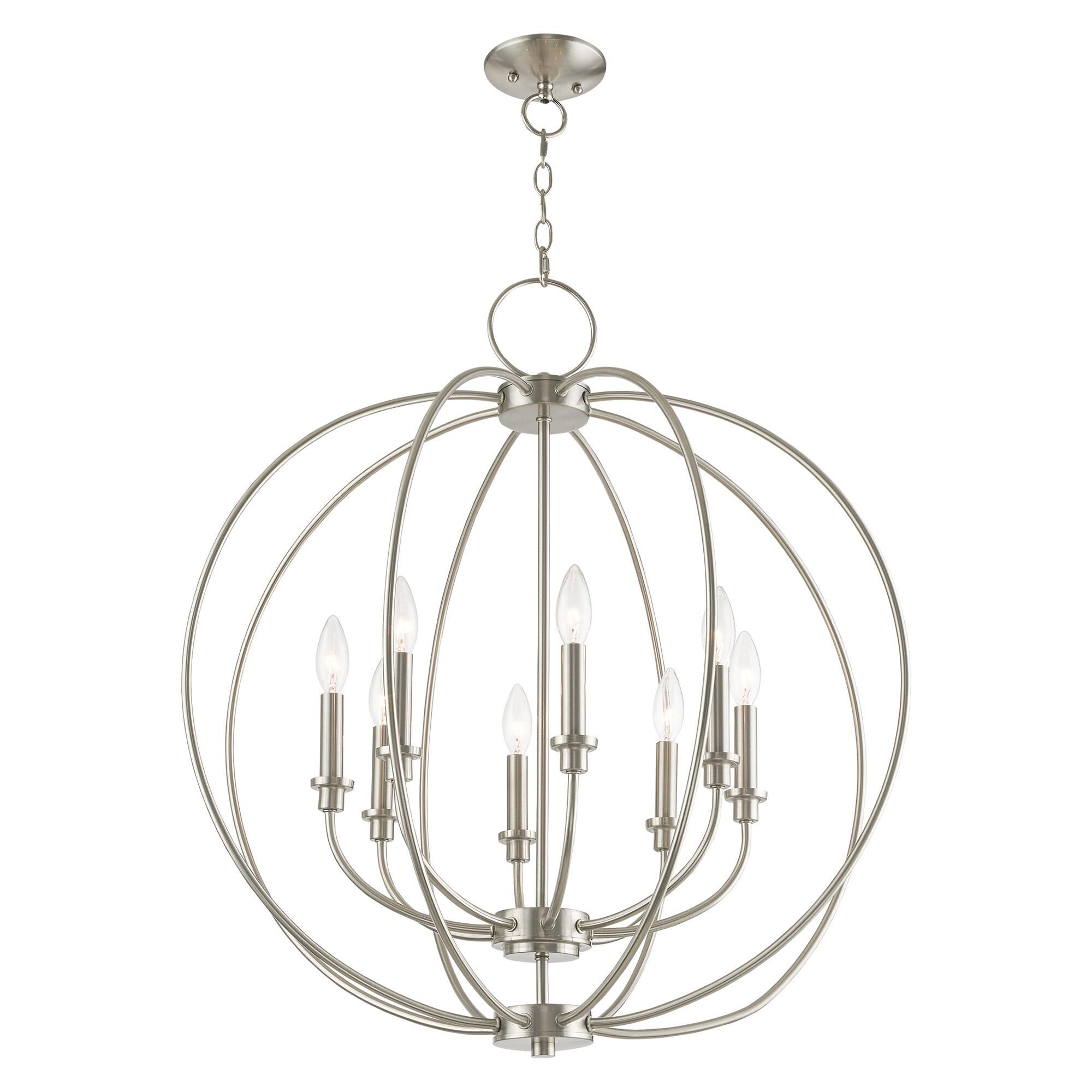 Milania 28 Inch 8 Light Chandelier by Livex Lighting