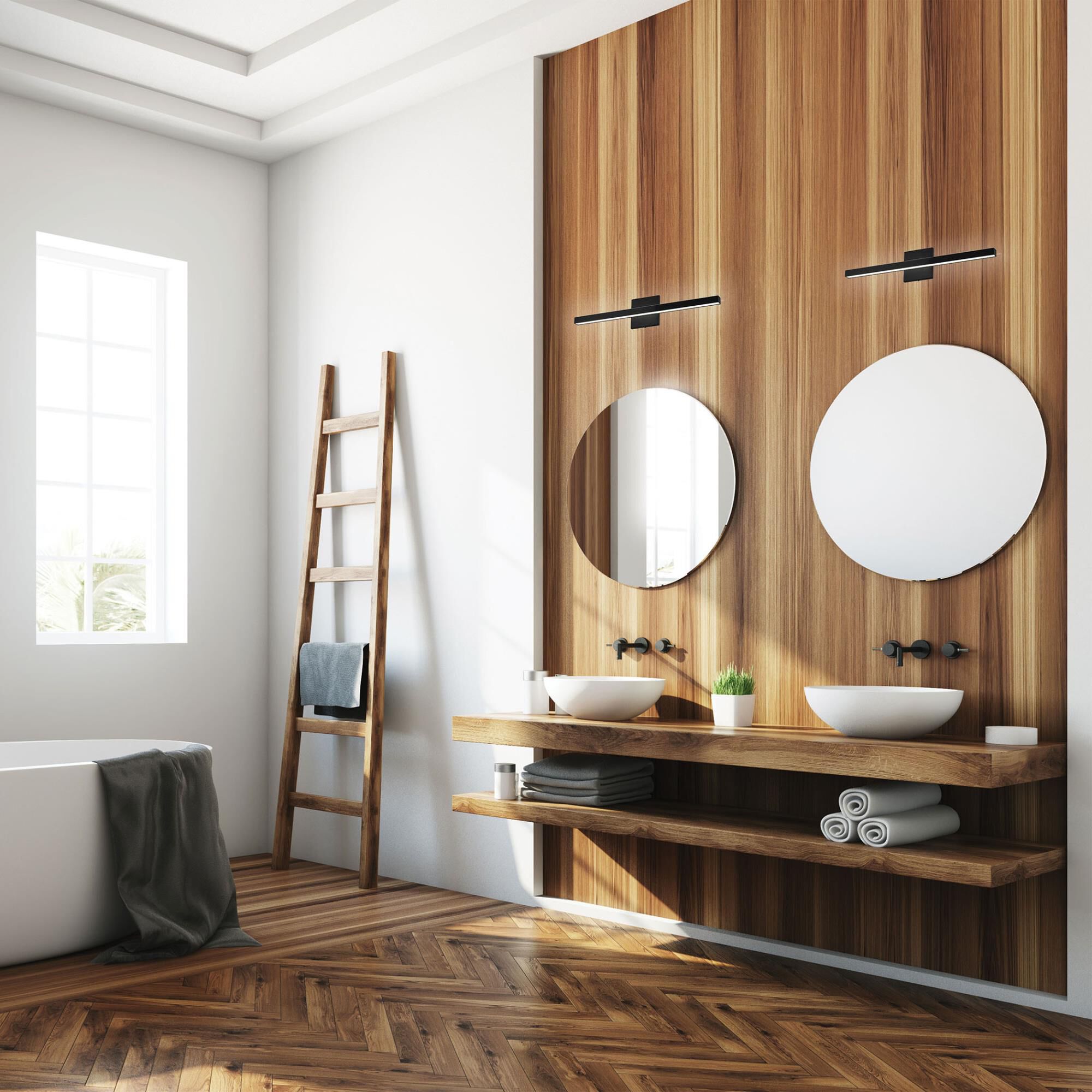 Shown in Black and White finish