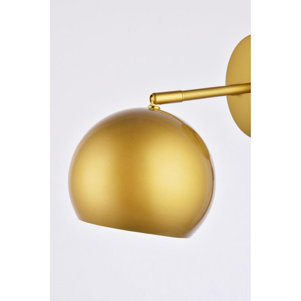 Shown in Brass finish and Brass Iron shade