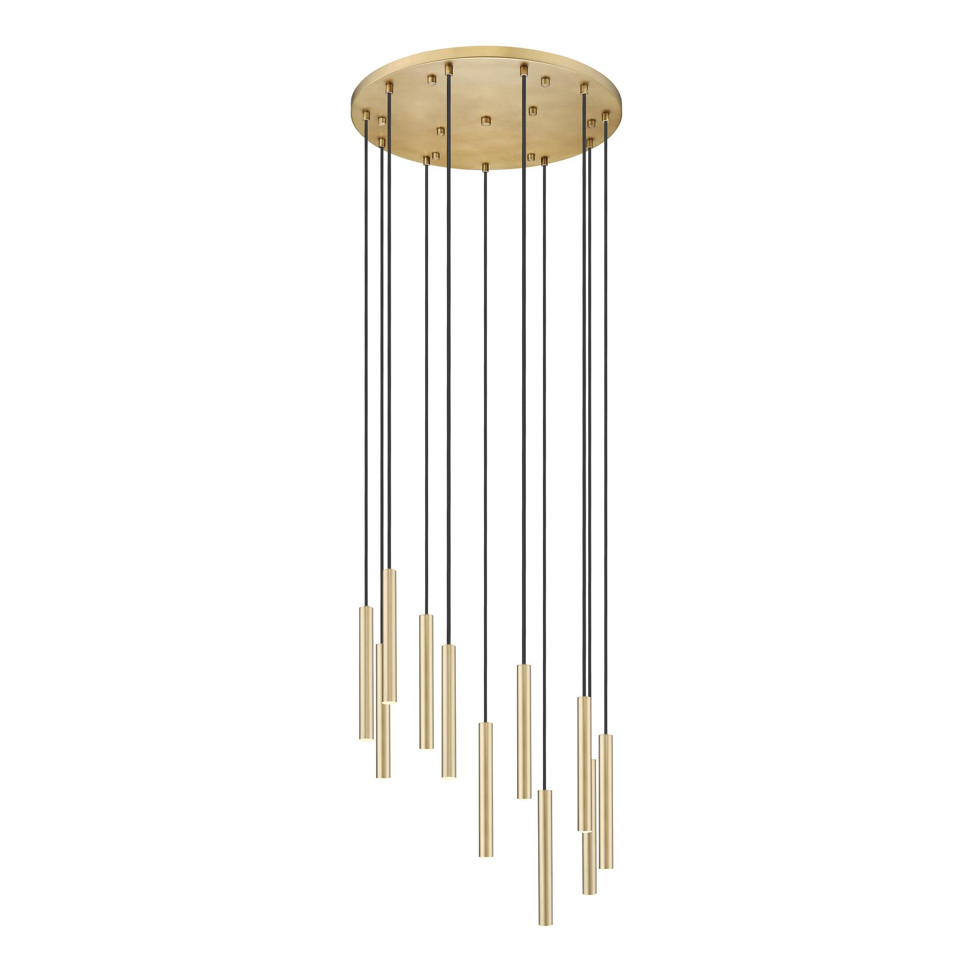 Shown in Modern Gold finish and Modern Gold glass and Modern Gold shade