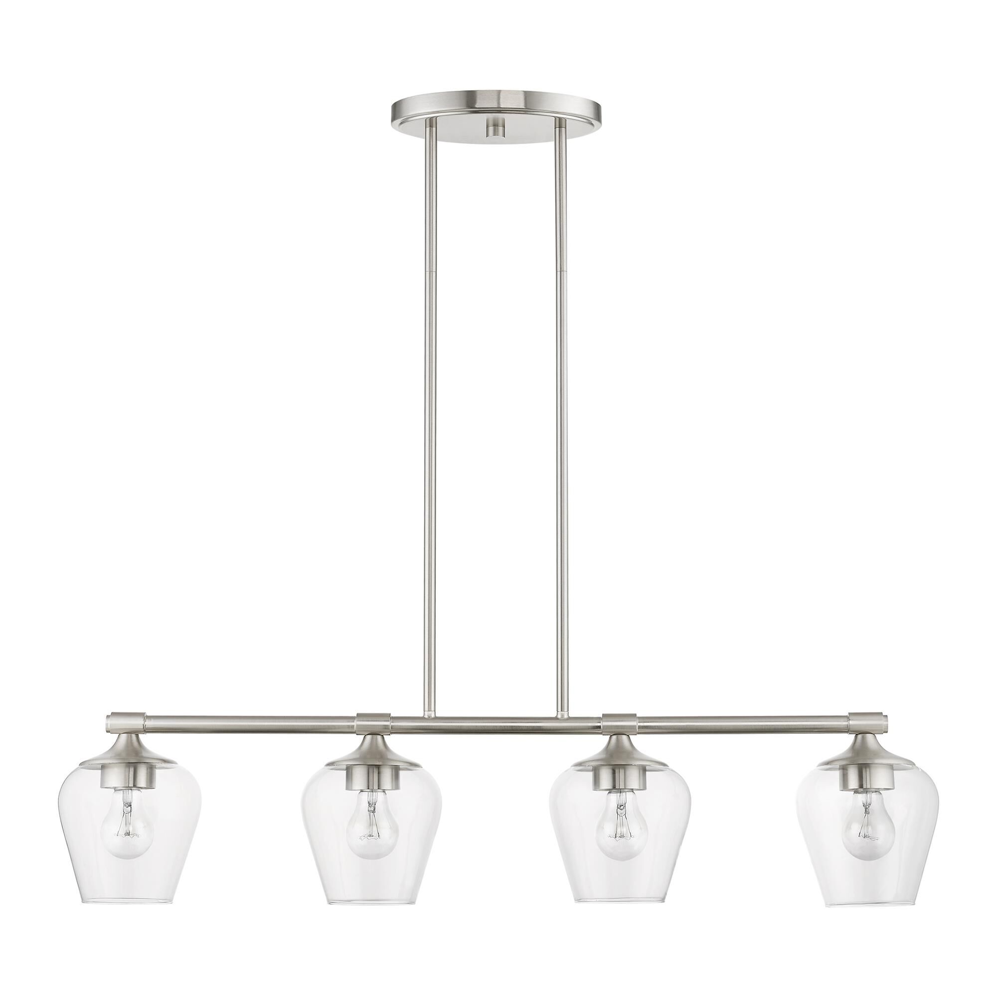 Willow 35 Inch 4 Light Linear Suspension Light by Livex Lighting