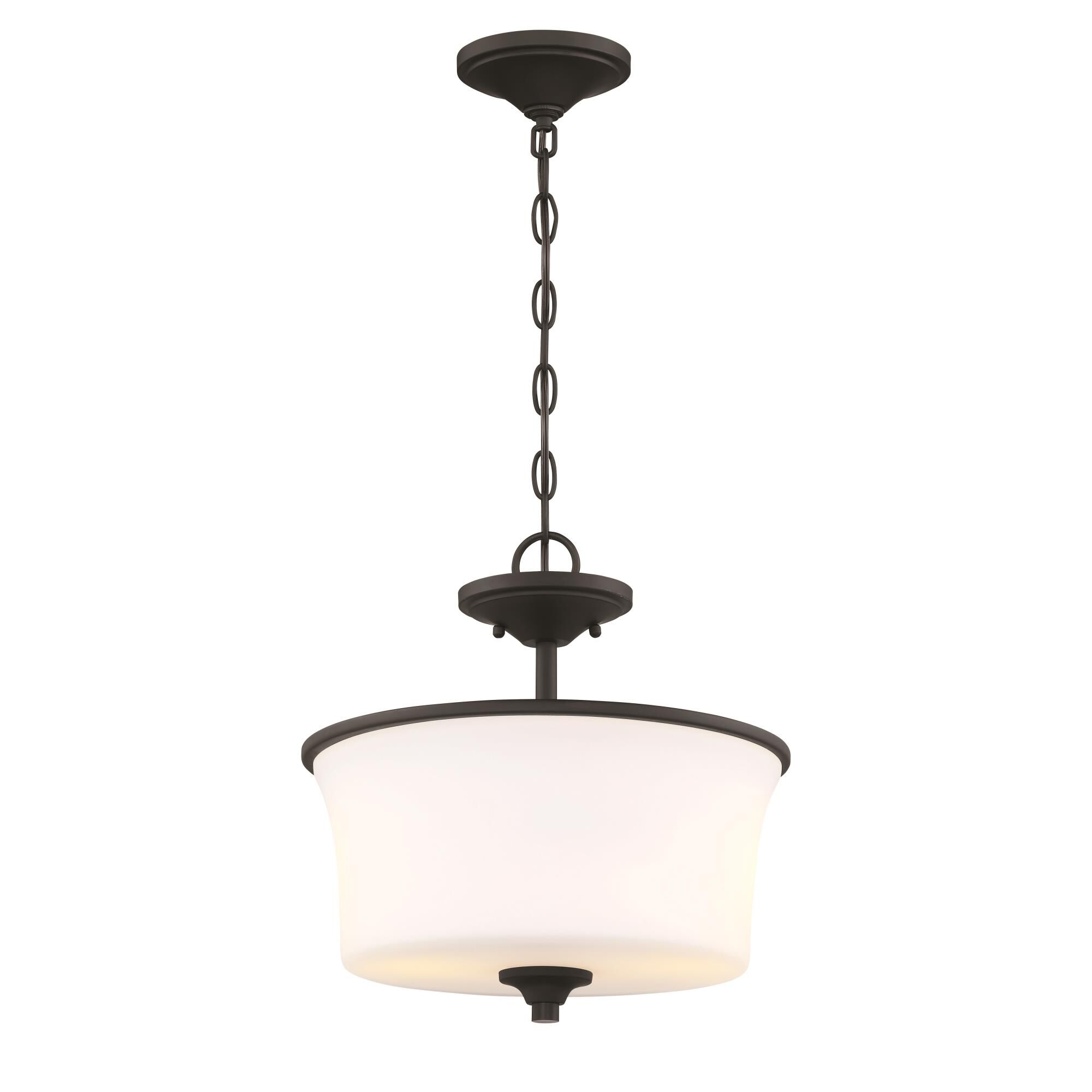 Gwyneth 13 Inch 2 Light Semi Flush Mount by Craftmade