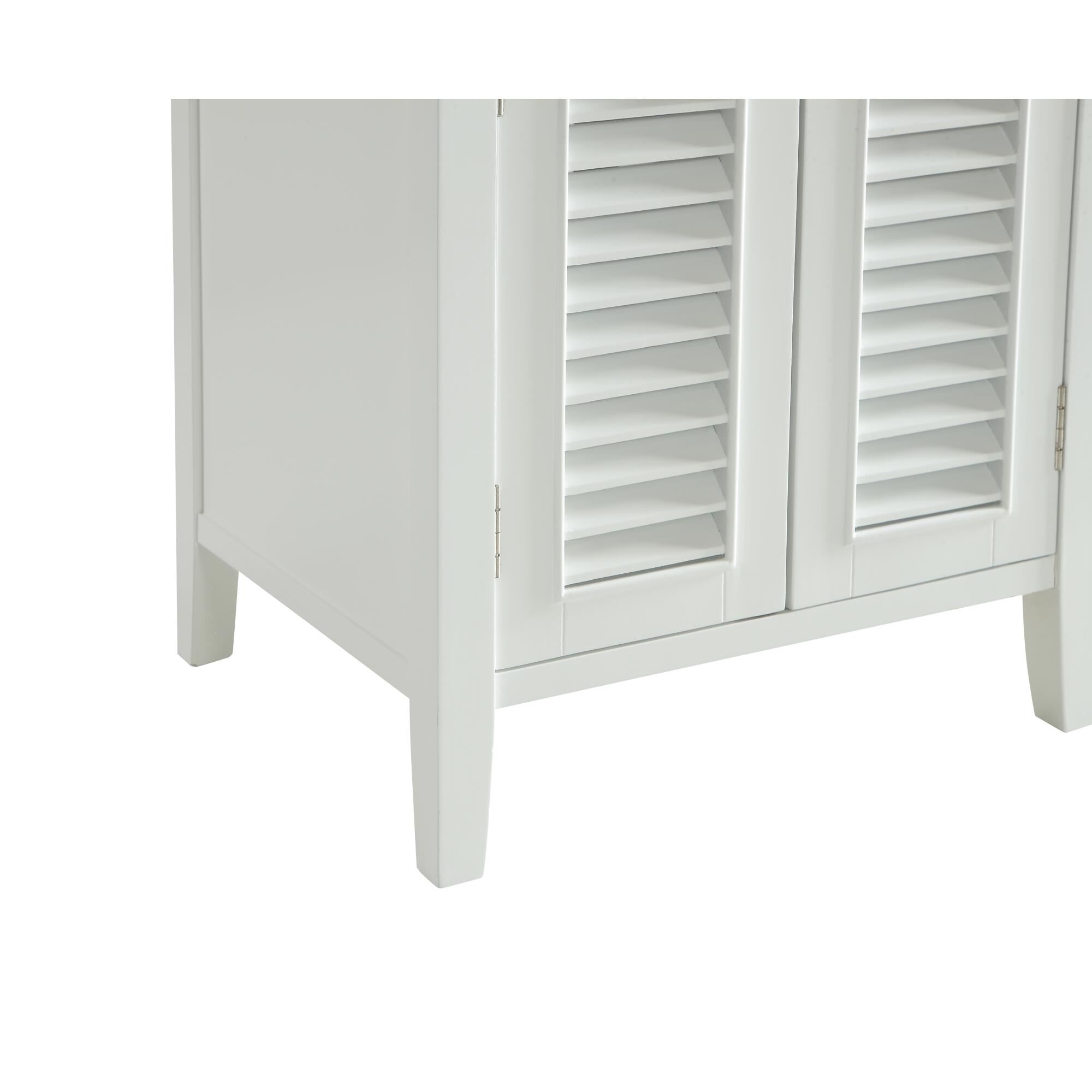 Shown in White finish