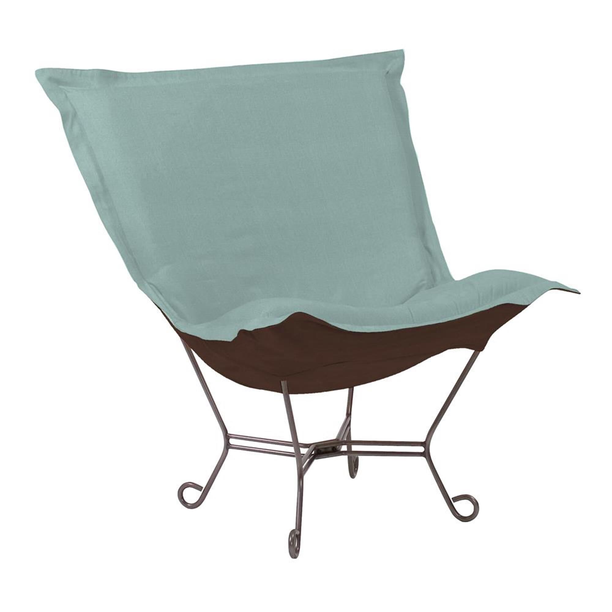 Scroll Puff Side Chair by Howard Elliott Collection
