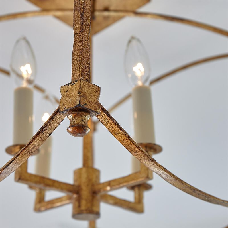 Sean Lavin Thayer 14 Inch 4 Light Semi Flush Mount by Visual Comfort Studio