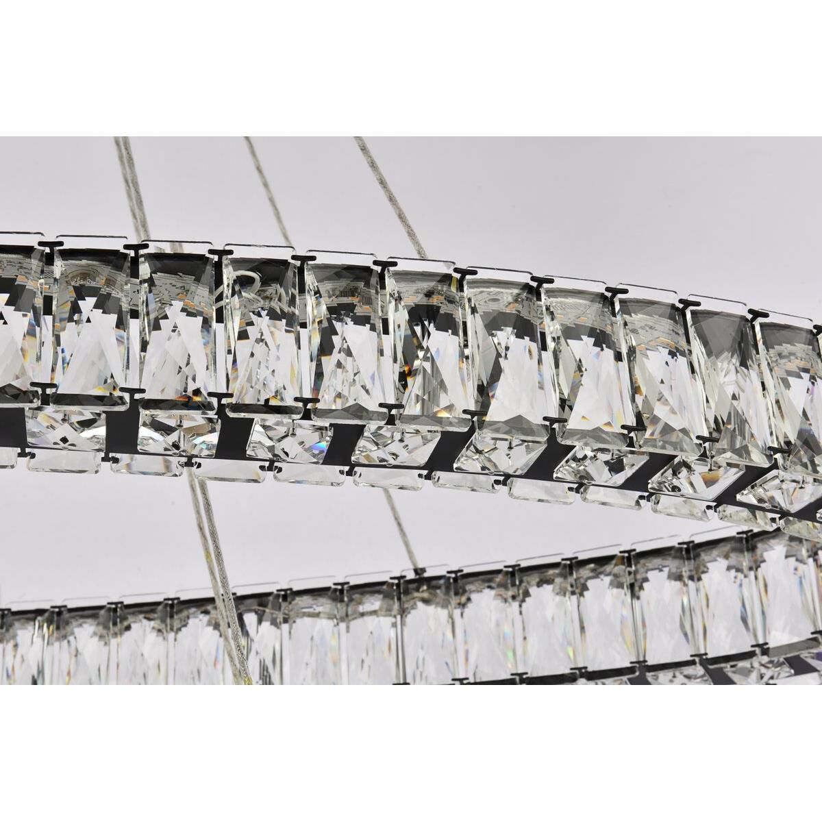 Shown in Black finish and Clear Royal Cut crystal