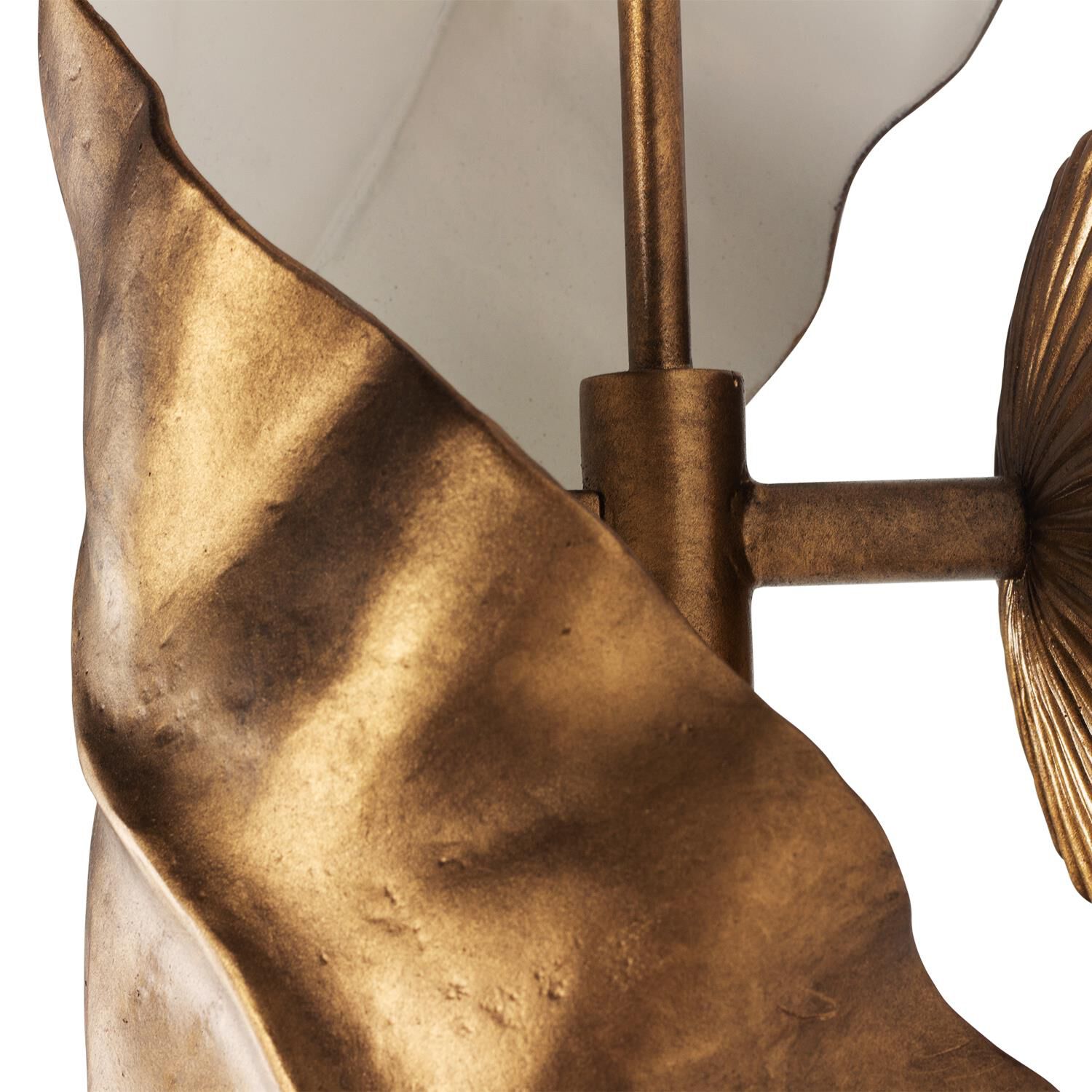 Shown in Pearlized Antique Brass and White finish