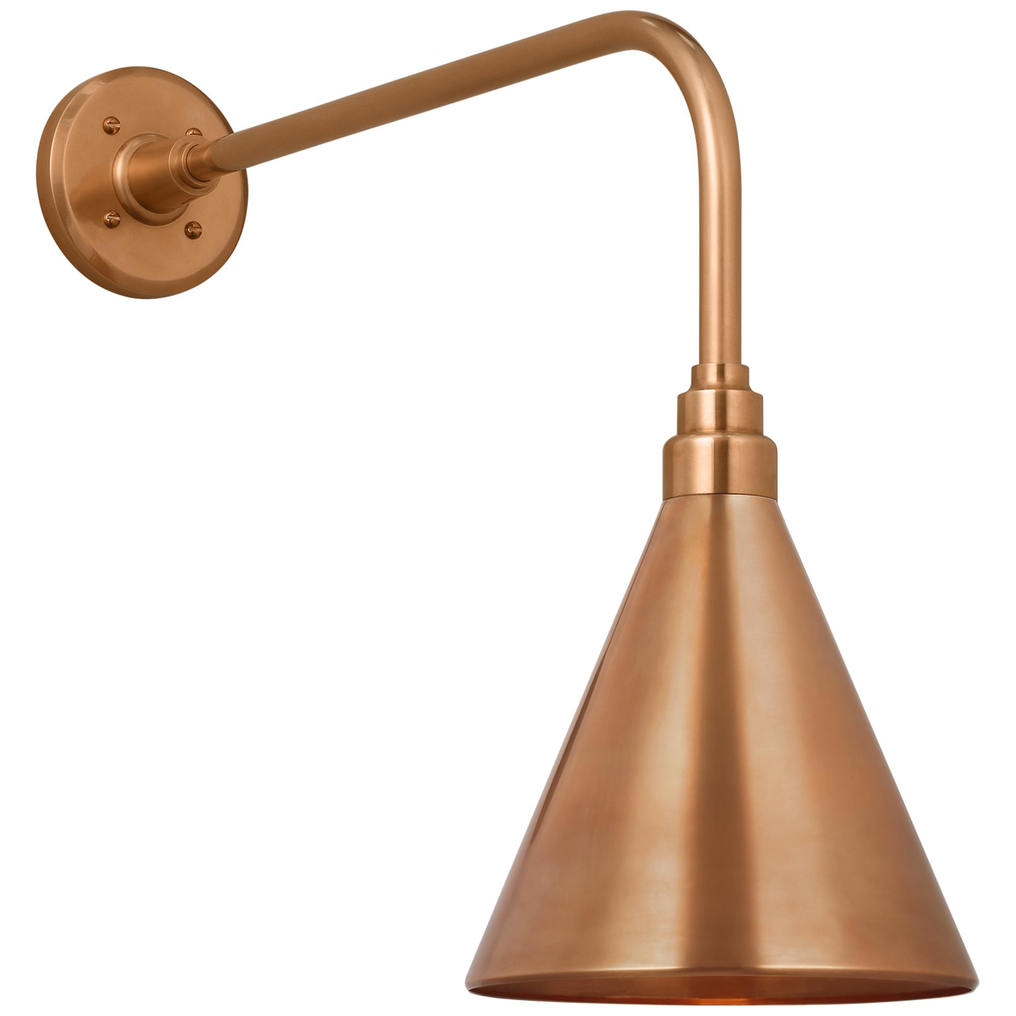 Shown in Soft Copper finish and Copper shade