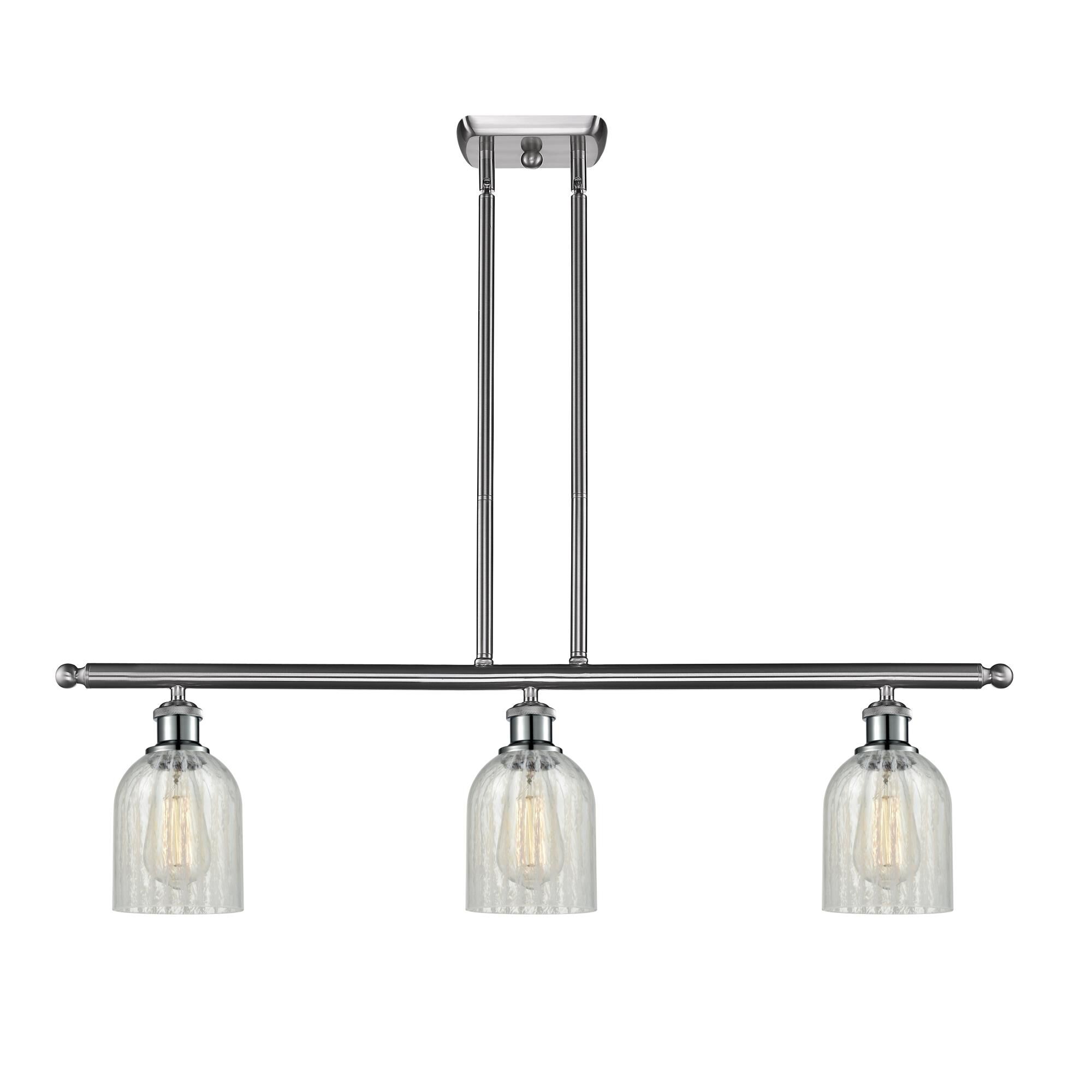 Shown in Brushed Satin Nickel finish and Mouchette glass