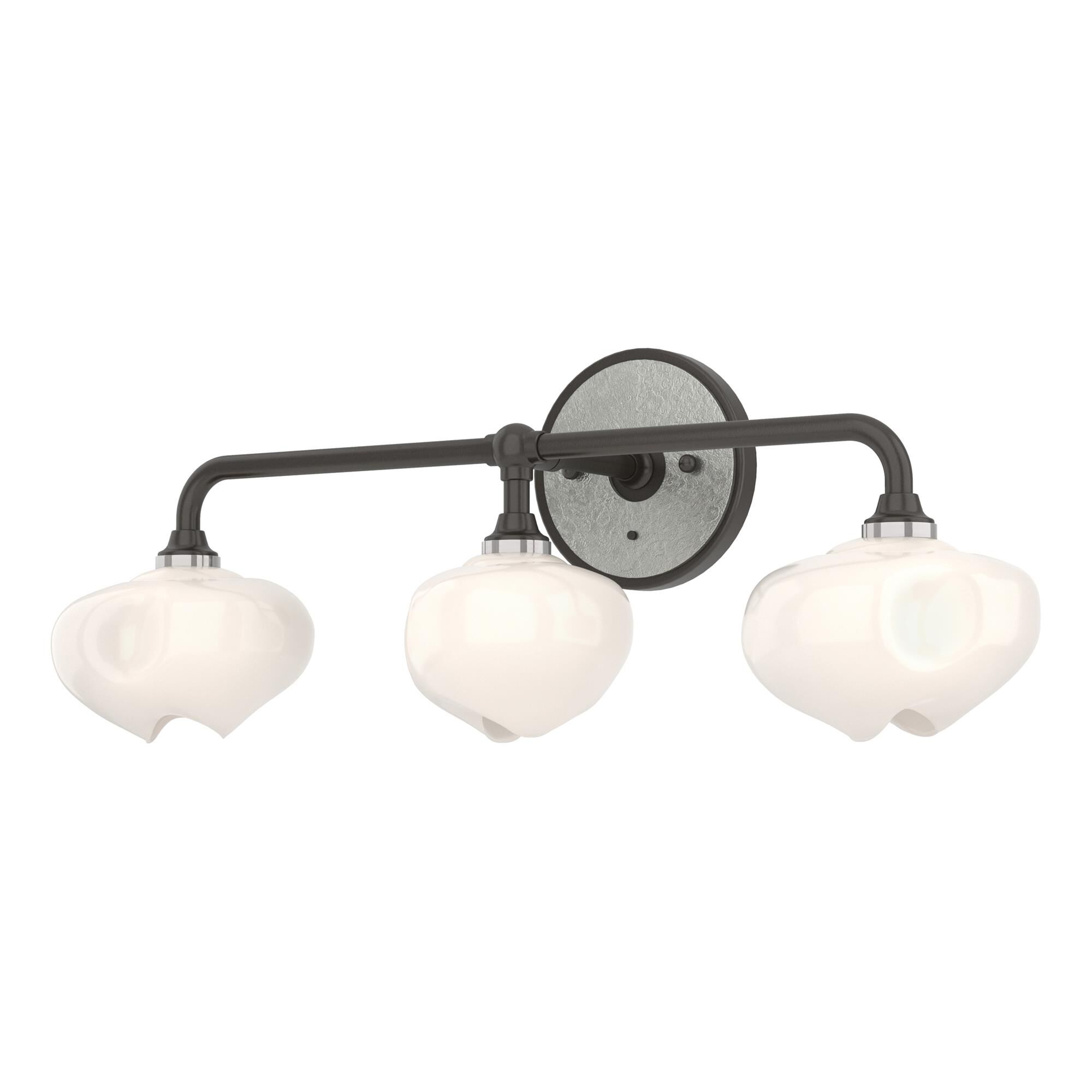 Shown in Oil Rubbed Bronze finish and Frosted glass and Sterling accent