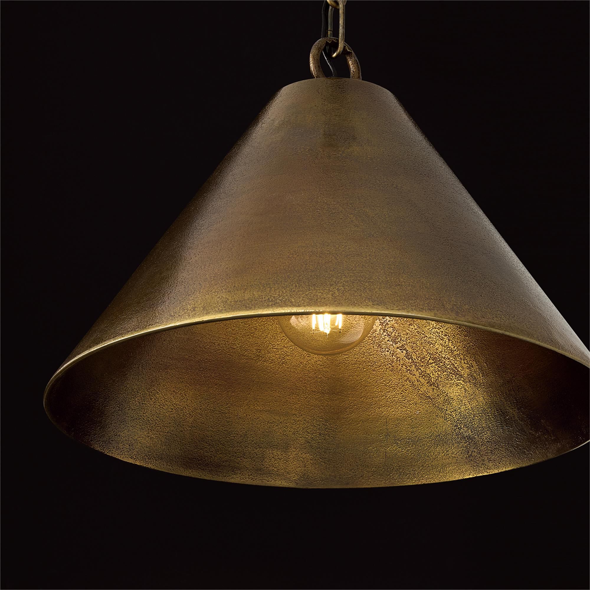 Shown in Oxidized Brass finish