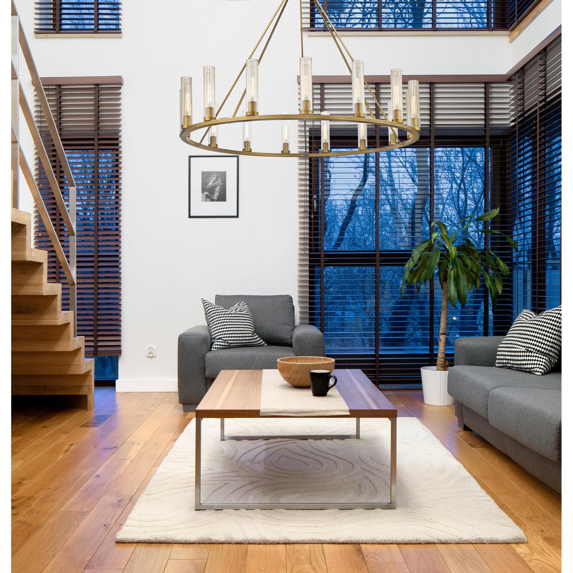 Shown in Rubbed Brass finish and Clear glass and No Shade shade