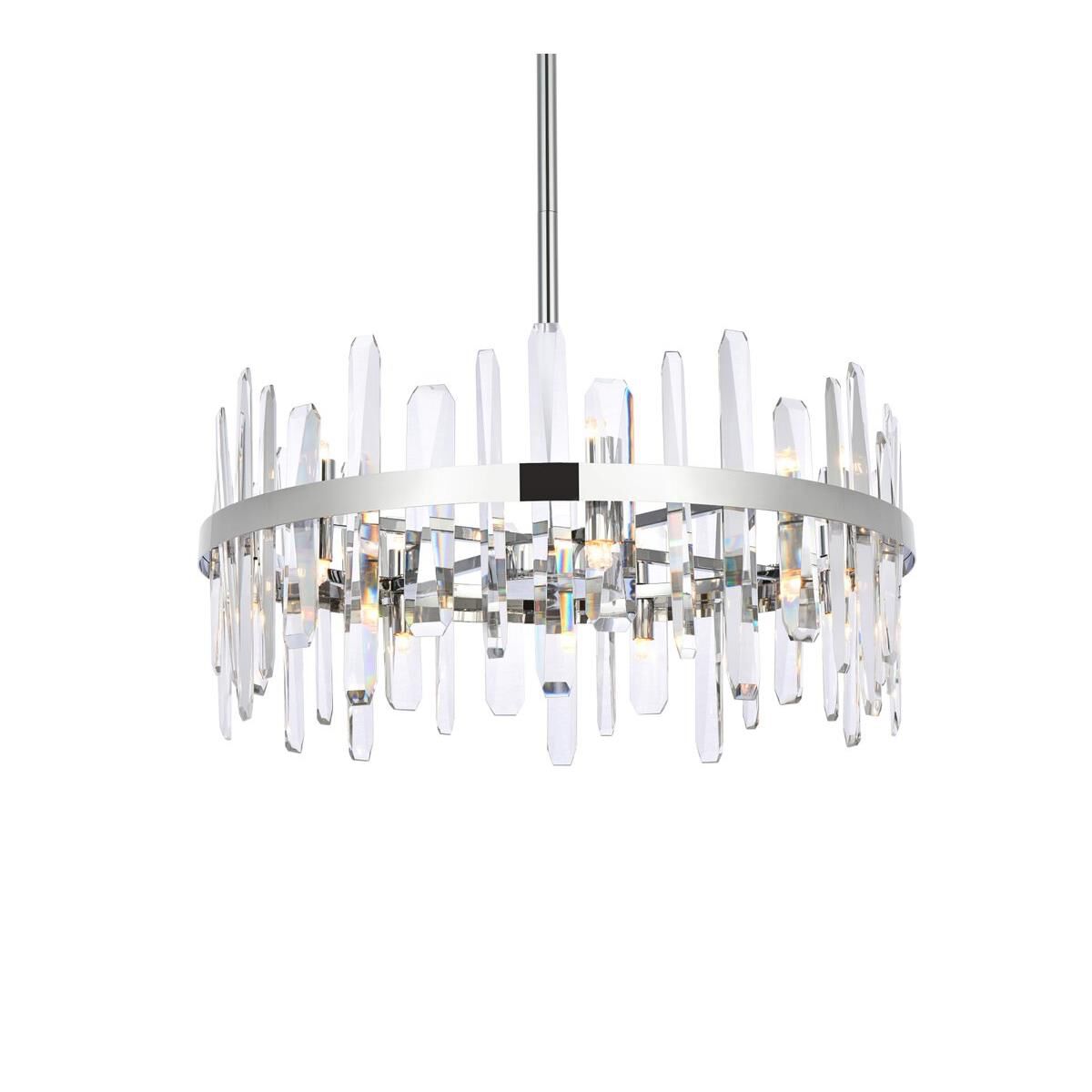 Serena 25 Inch Large Pendant by Elegant Lighting
