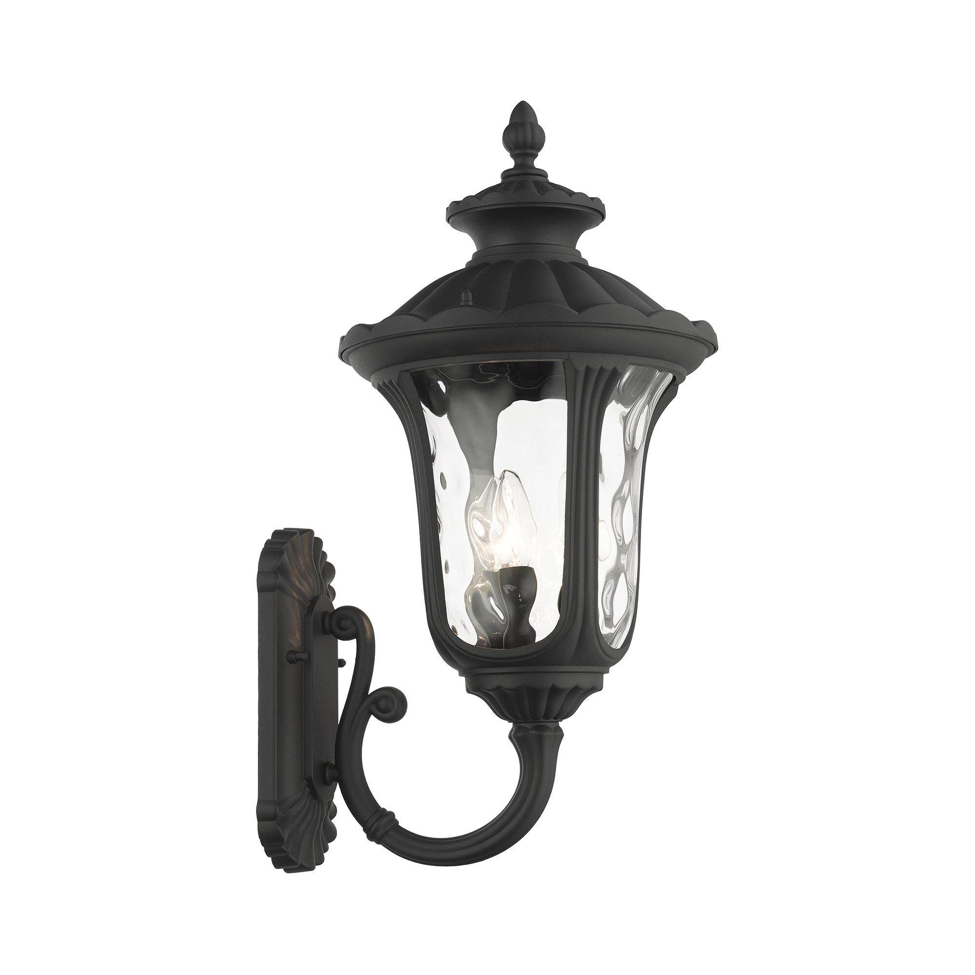 Oxford 22 Inch Tall 3 Light Outdoor Wall Light by Livex Lighting