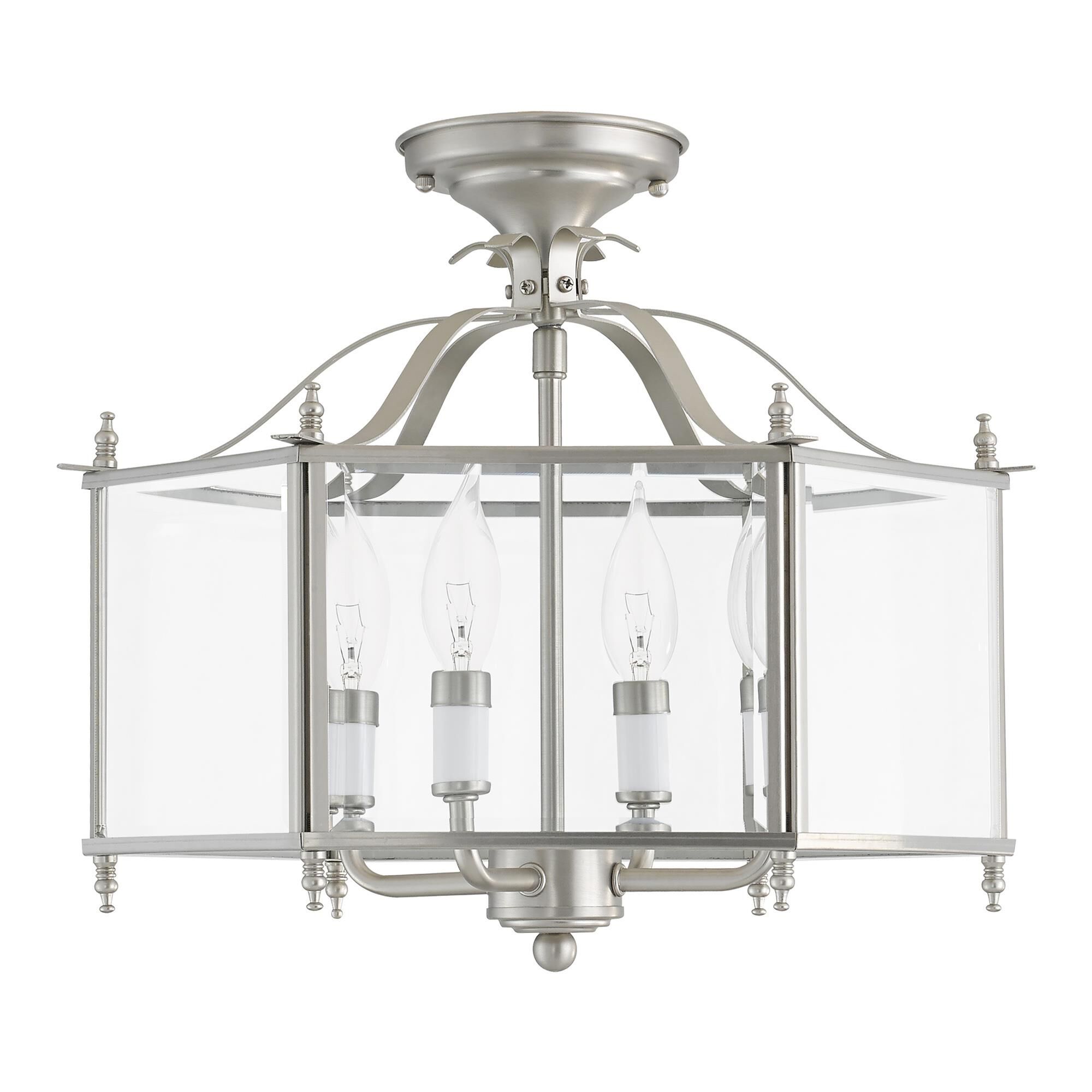 Livingston 15 Inch Cage Pendant by Livex Lighting