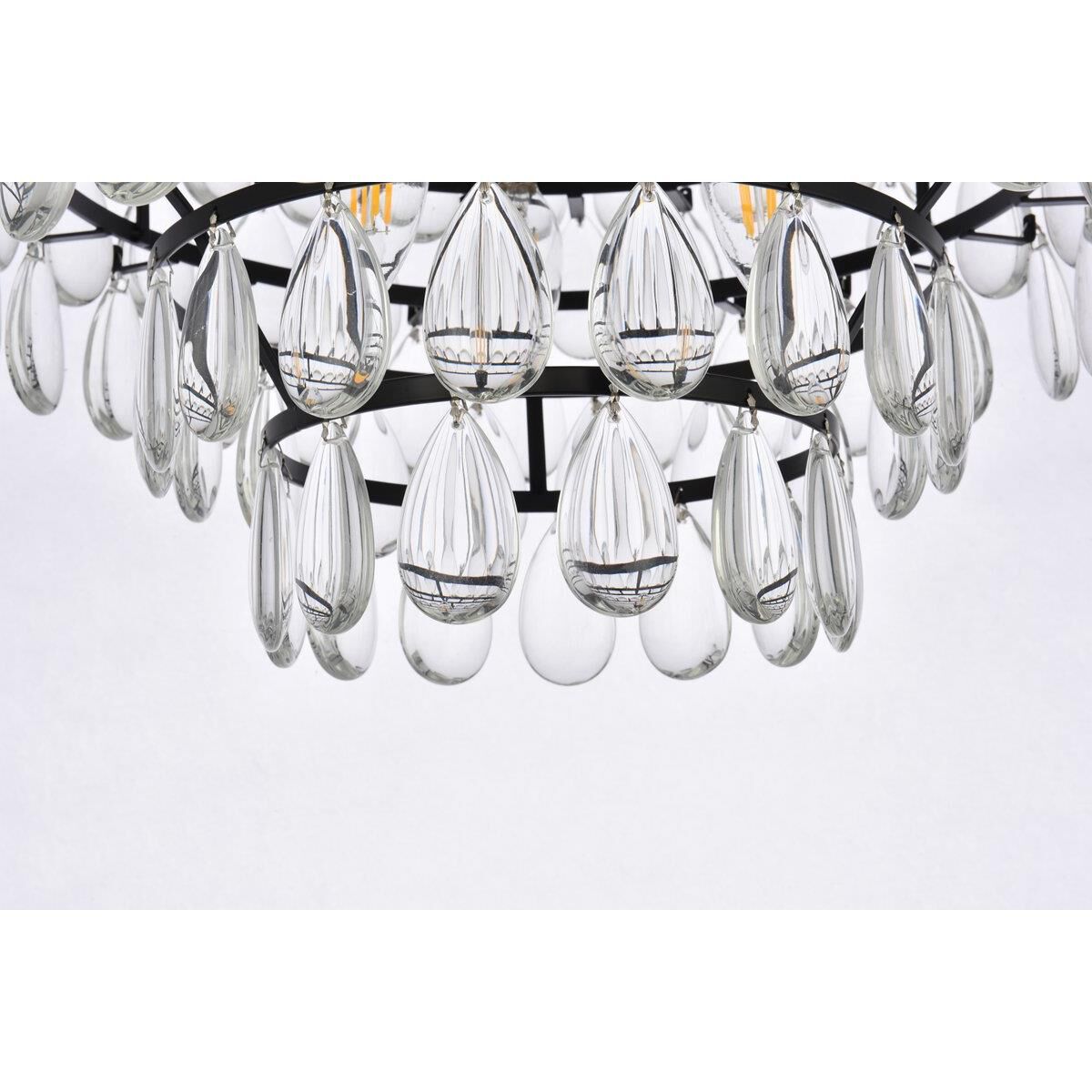 Shown in Black finish and Royal Cut Clear crystal