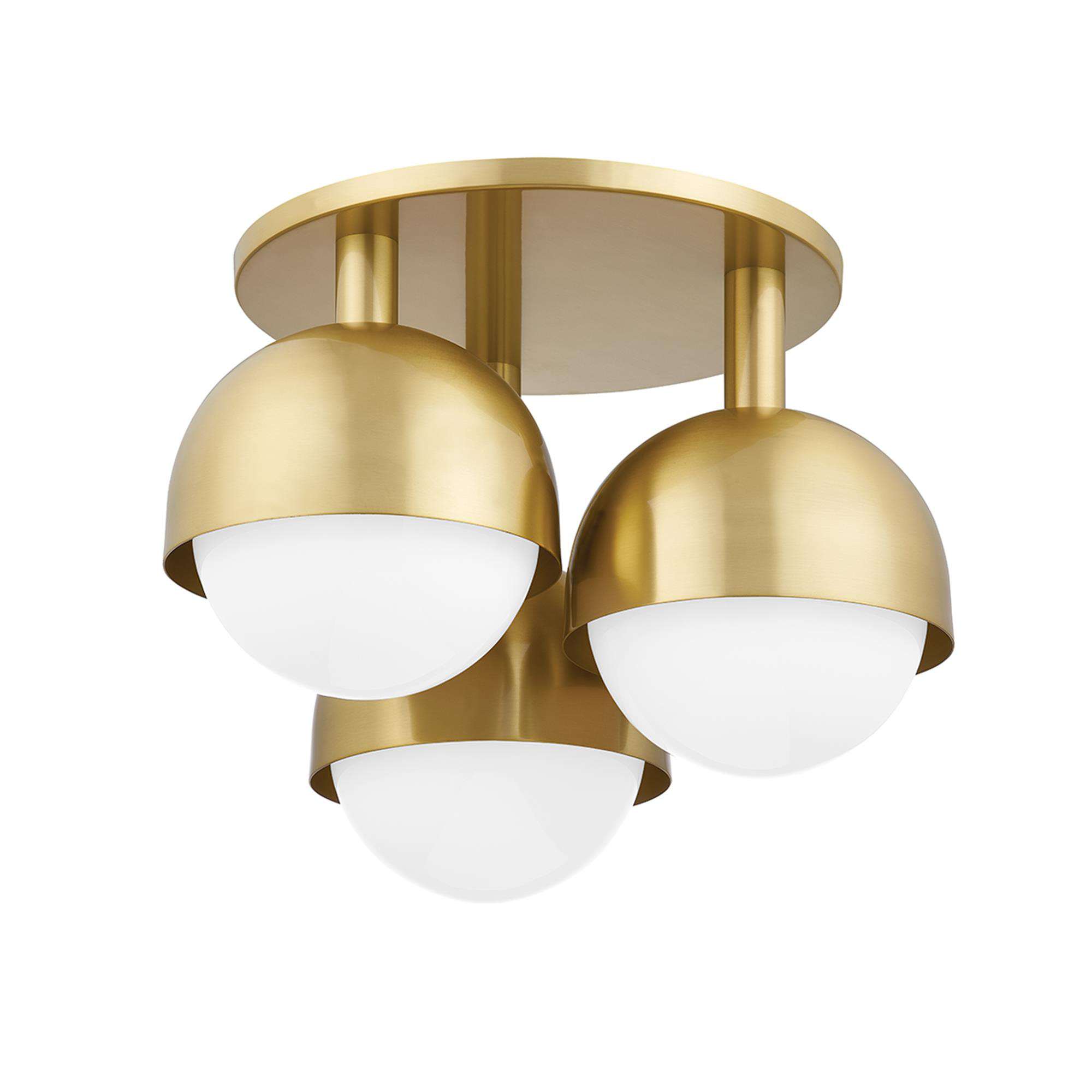 Foster 19 Inch 3 Light Semi Flush Mount,