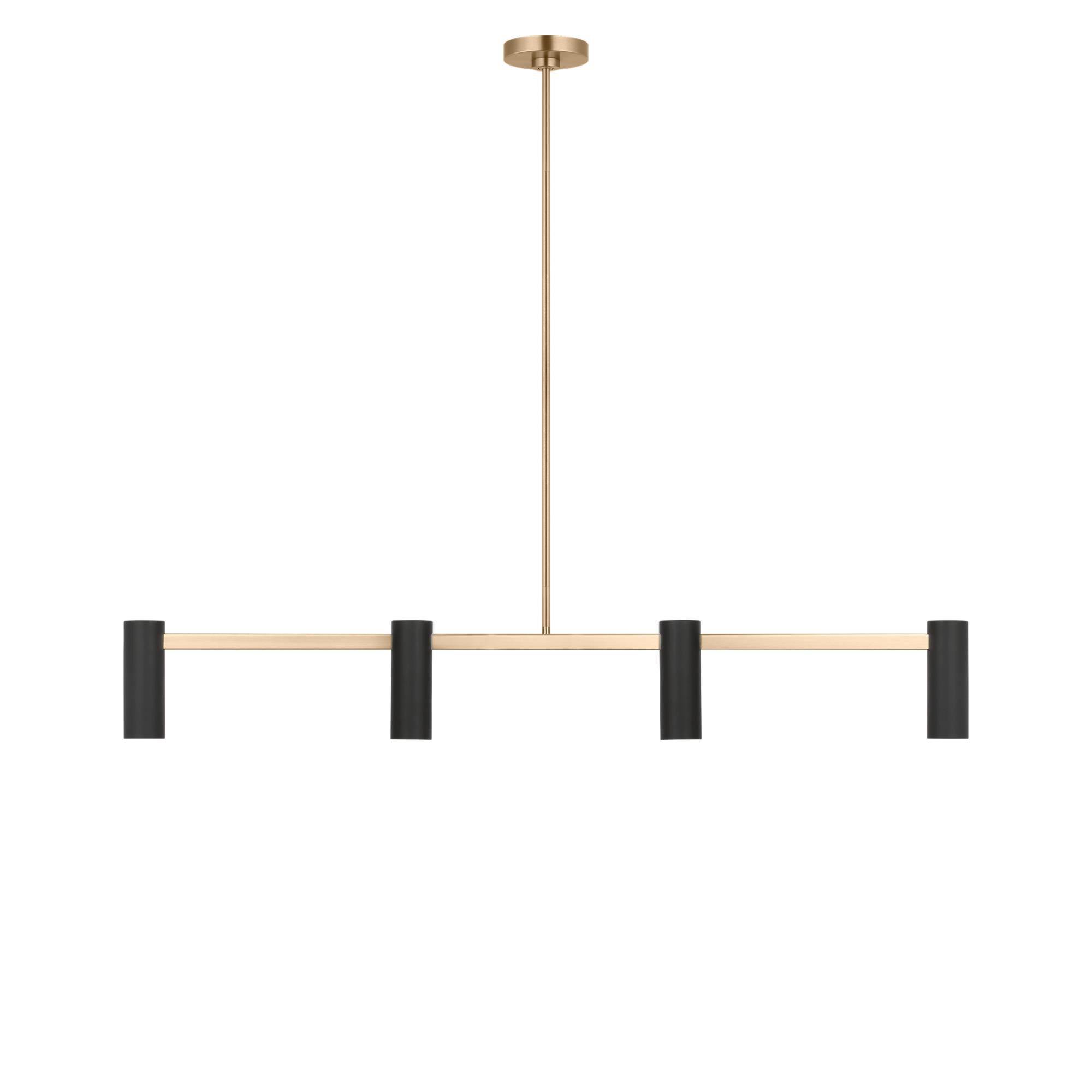 Shown in Satin Brass finish and Metal shade