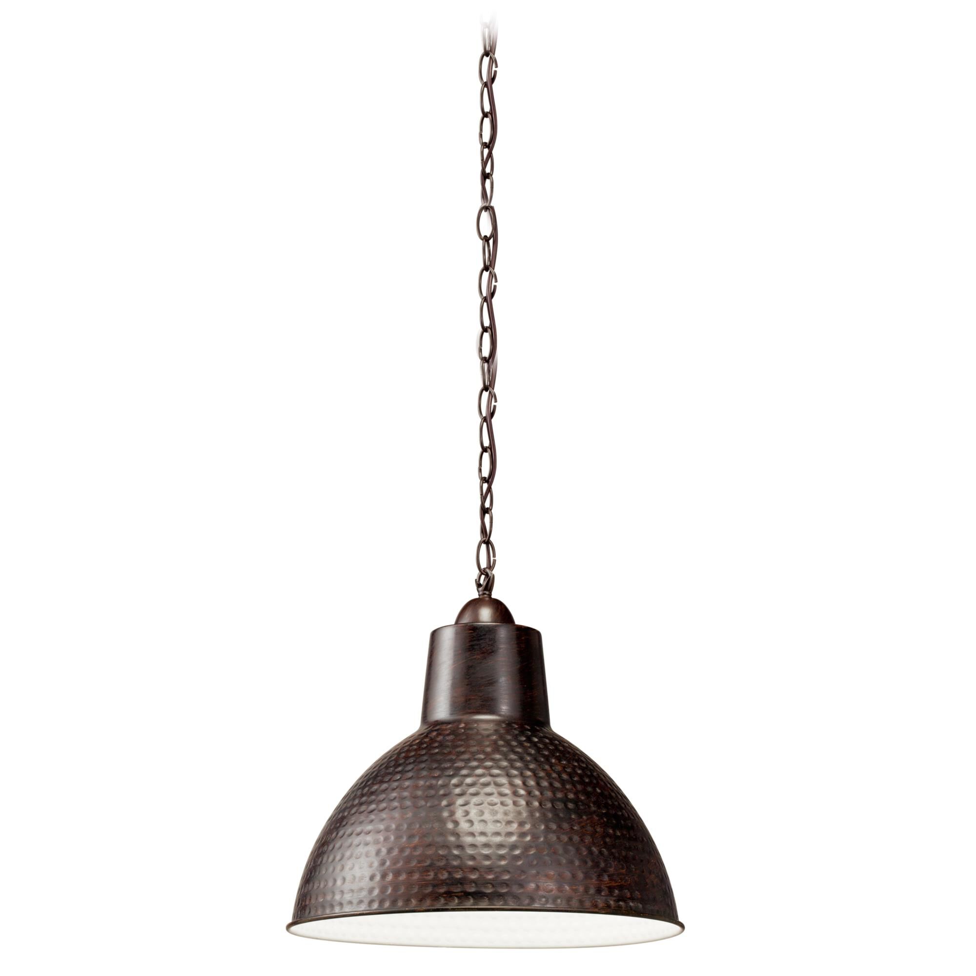 Shown in Bronze finish and Metal W /White Interor shade