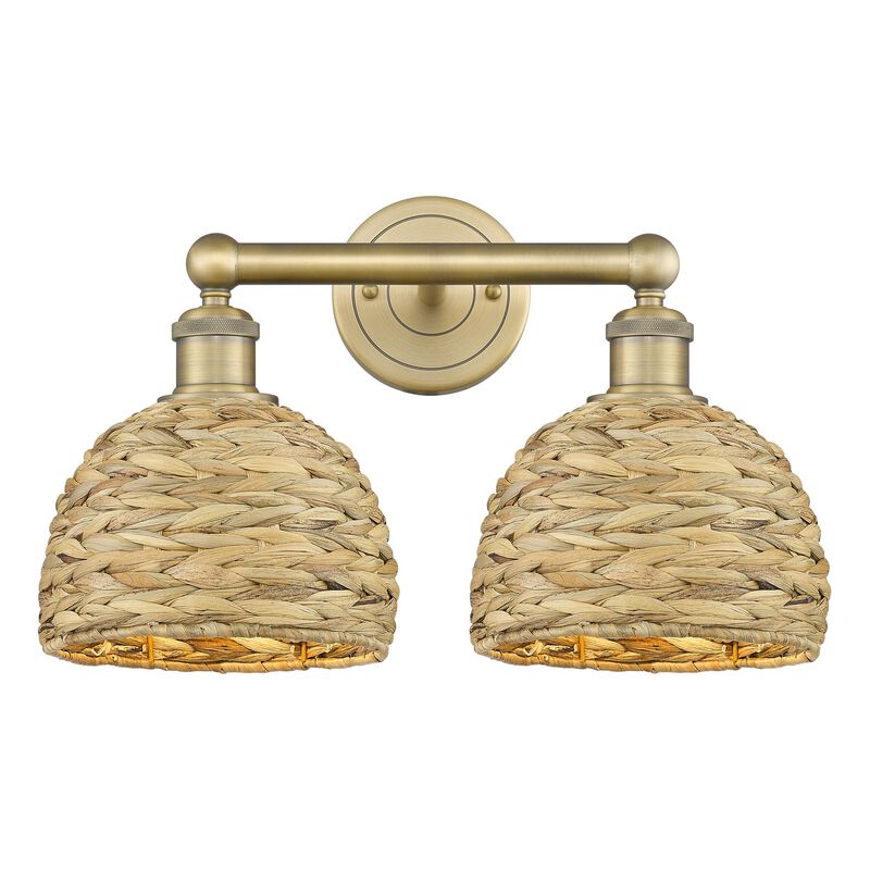 Bruno Marashlian Woven Rattan 17 Inch Bath Vanity Light by Innovations Lighting