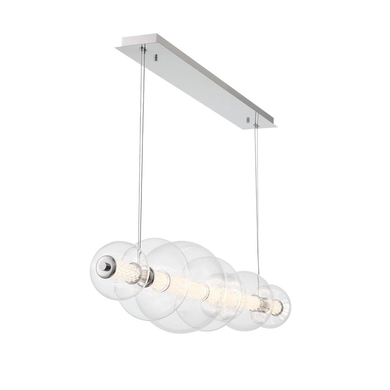 Atomo Medium Linear Chandelier by Eurofase Lighting