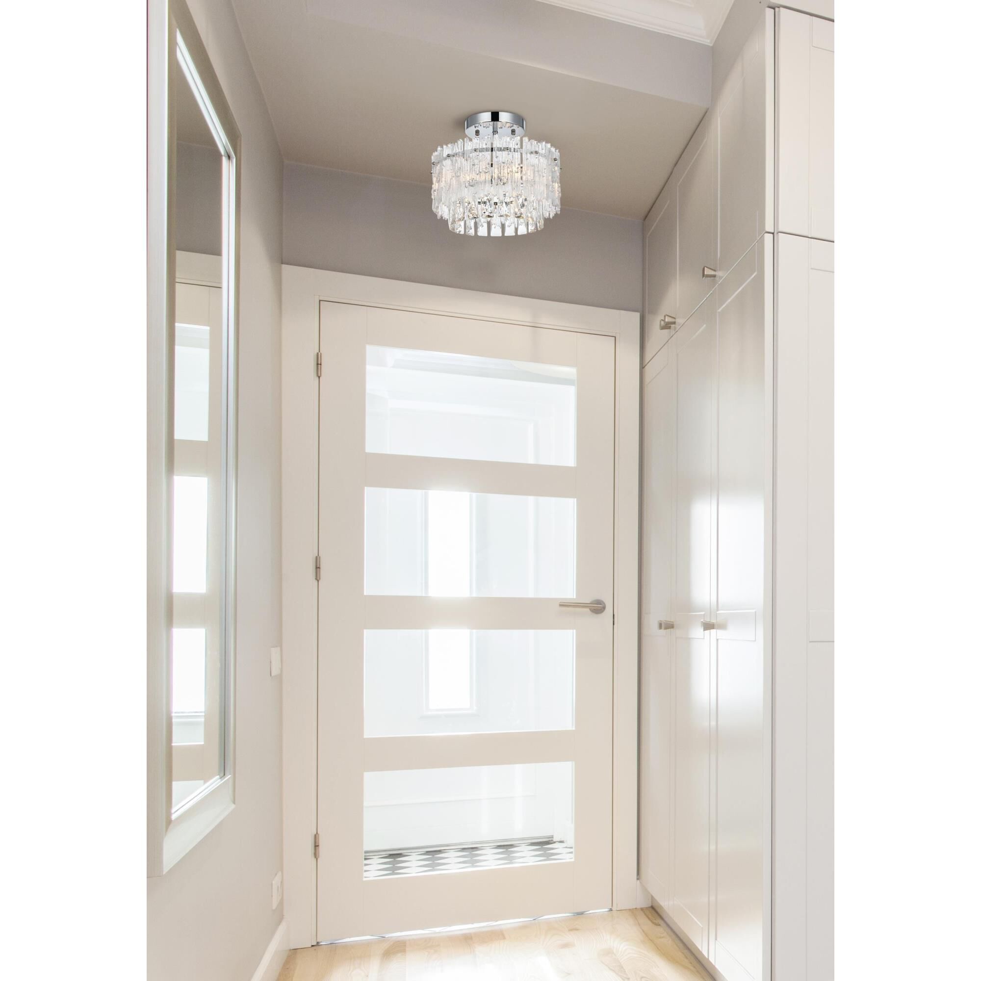 Shown in Chrome finish and Rc crystal and Clear glass