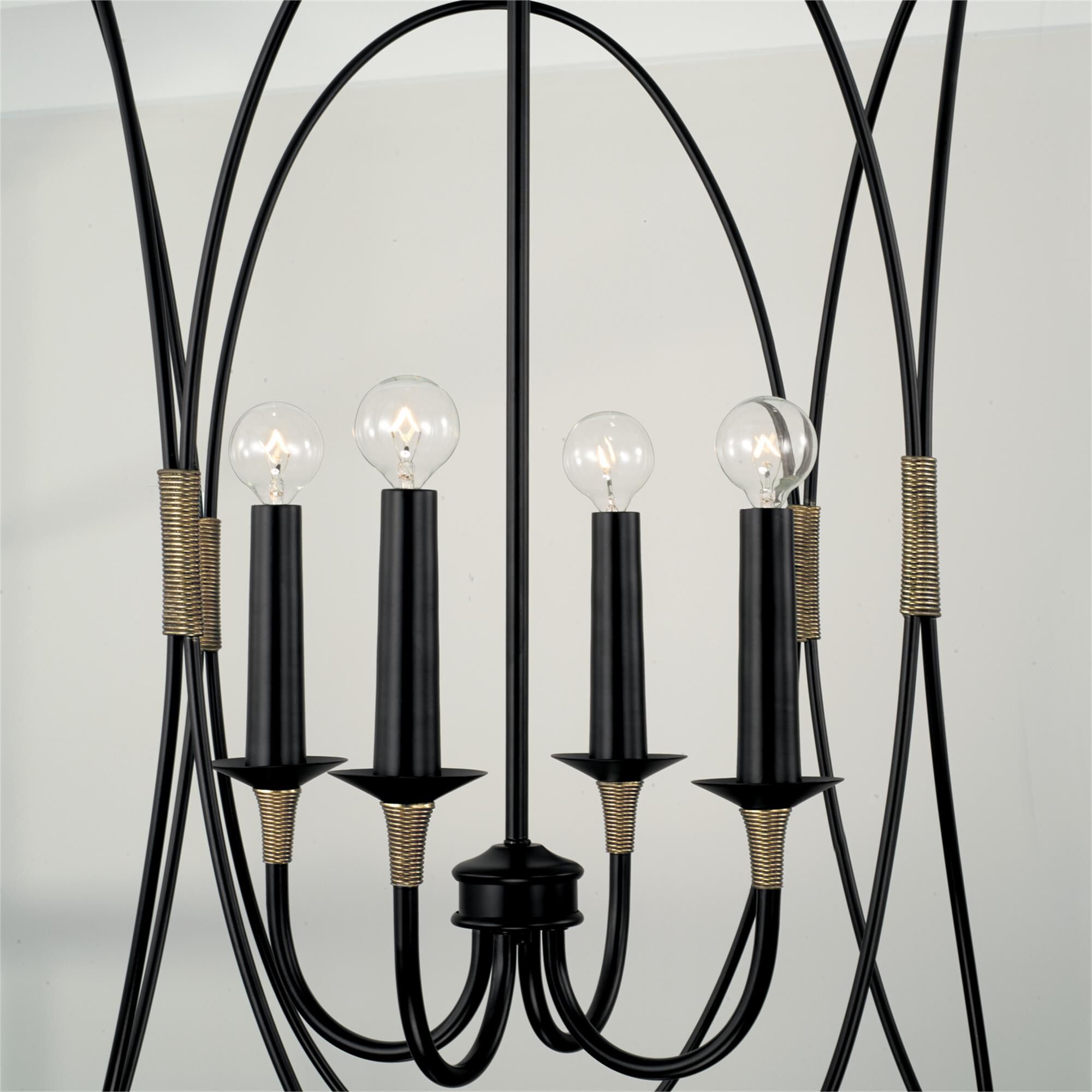 Shown in Matte Black With Brass finish